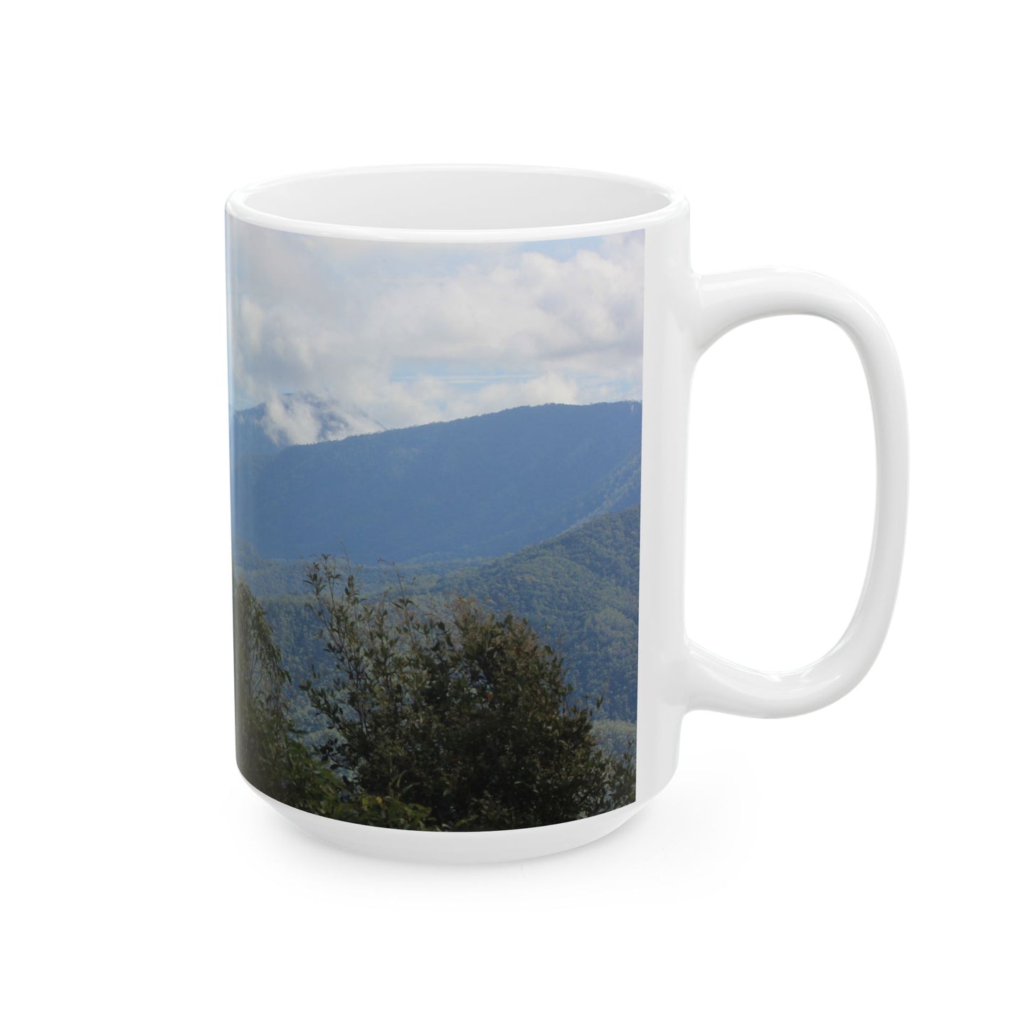Scenic Mountain Ceramic Mug, Nature Lover Coffee Cup, Gift for Outdoorsy Friends, Hiking Mug, Adventure Travel Drinkware