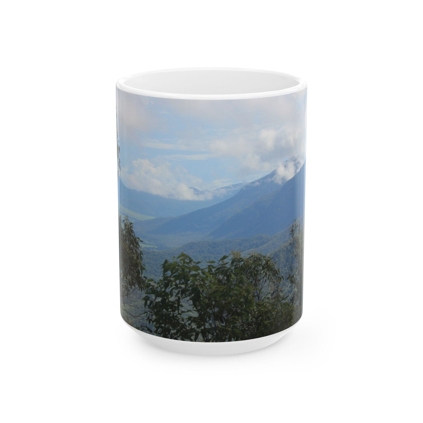 Scenic Mountain Ceramic Mug, Nature Lover Coffee Cup, Gift for Outdoorsy Friends, Hiking Mug, Adventure Travel Drinkware