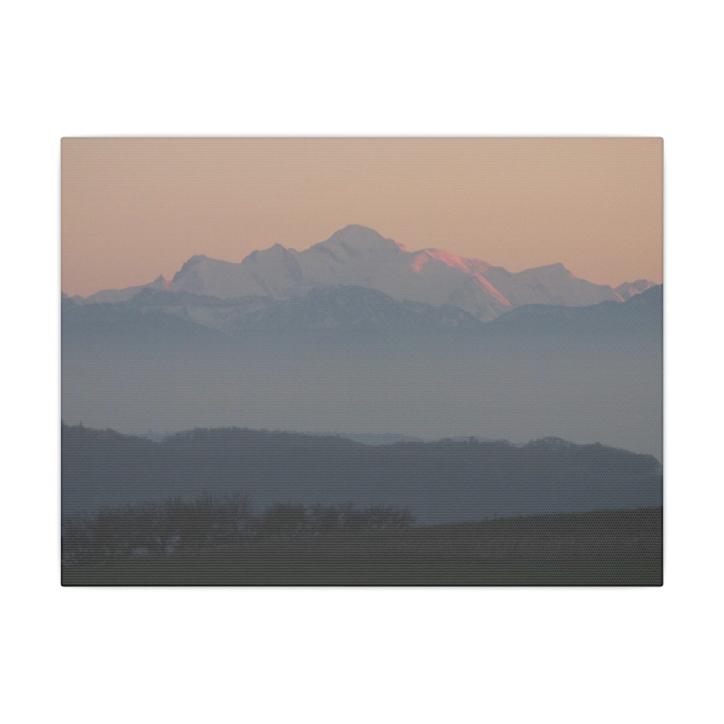 Mont Blanc & Foreground - Matte Canvas, Stretched, 0.75"