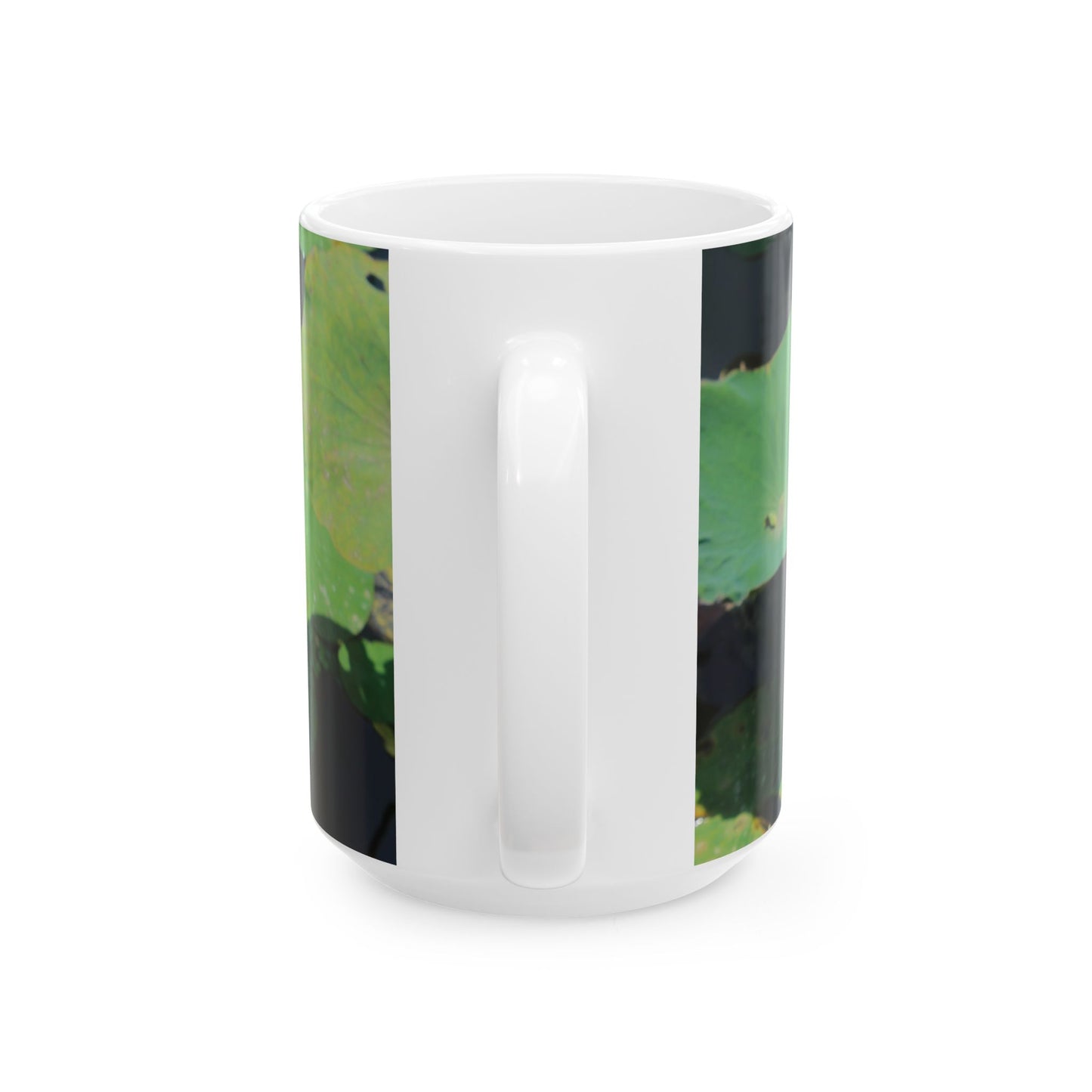 Lotus Ceramic Mug, (15oz)