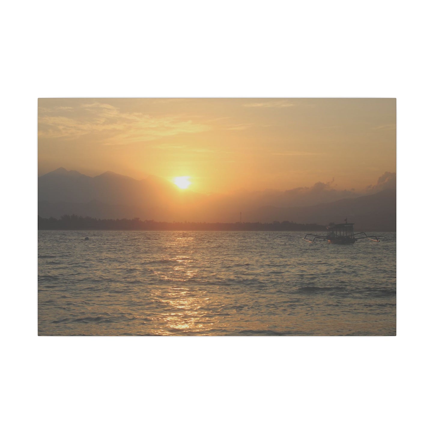 Gili Meno Sunrise - Matte Canvas, Stretched, 0.75"