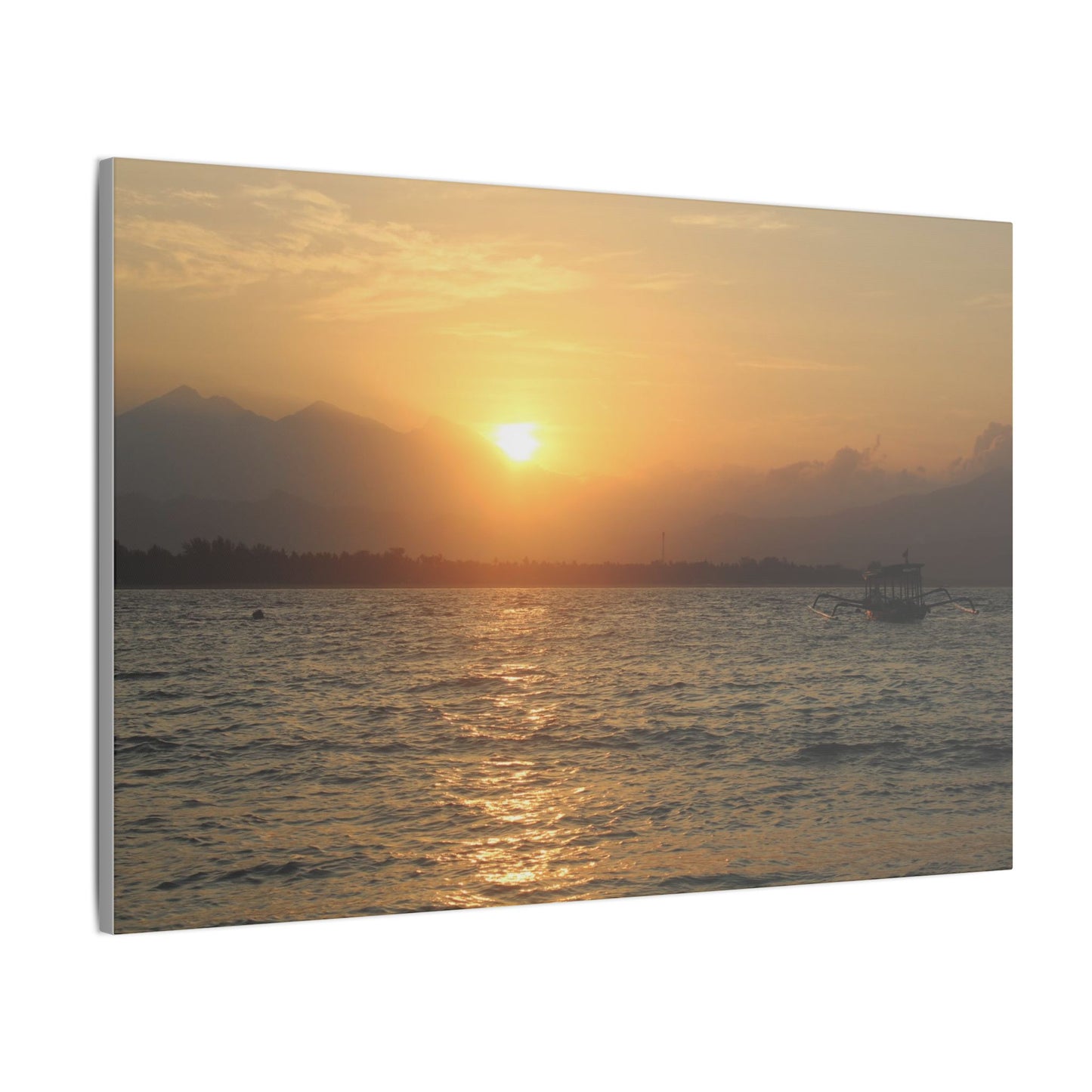 Gili Meno Sunrise - Matte Canvas, Stretched, 0.75"