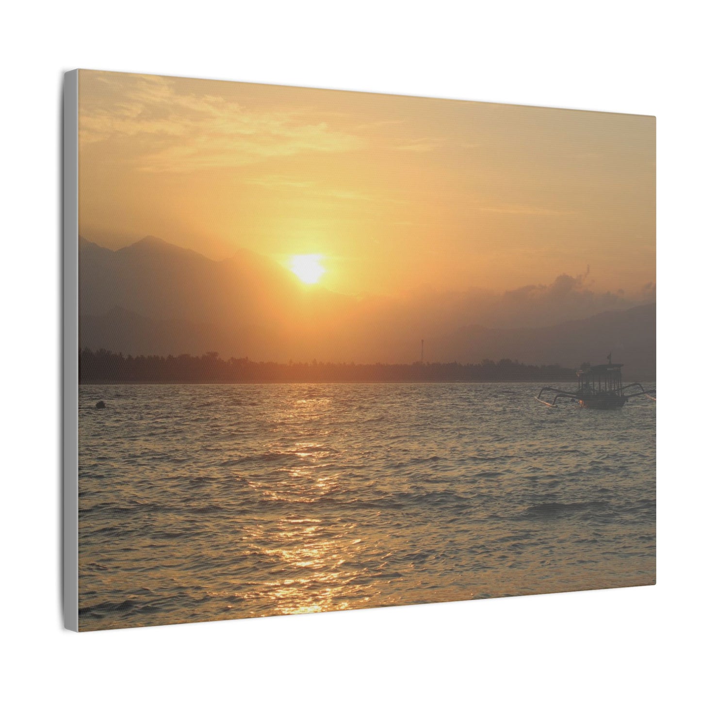 Gili Meno Sunrise - Matte Canvas, Stretched, 0.75"