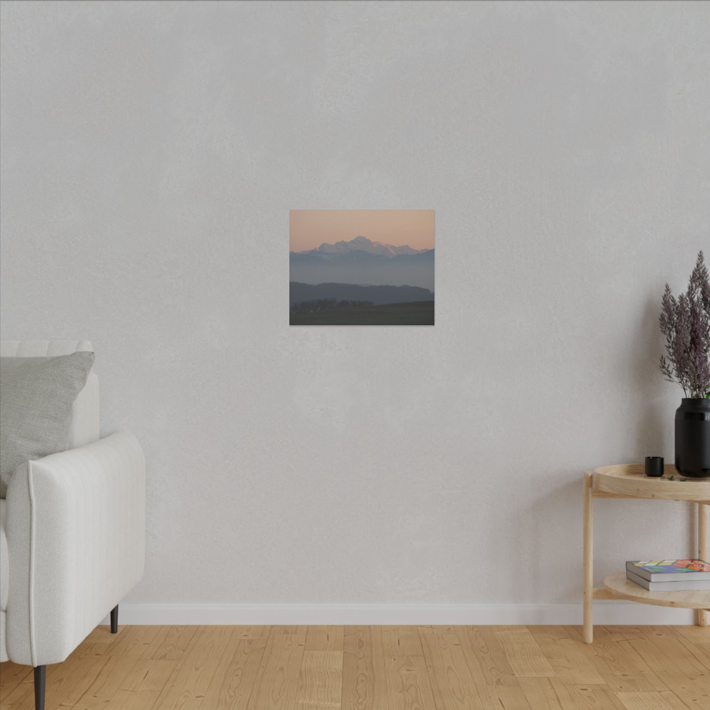 Mont Blanc & Foreground - Matte Canvas, Stretched, 0.75"