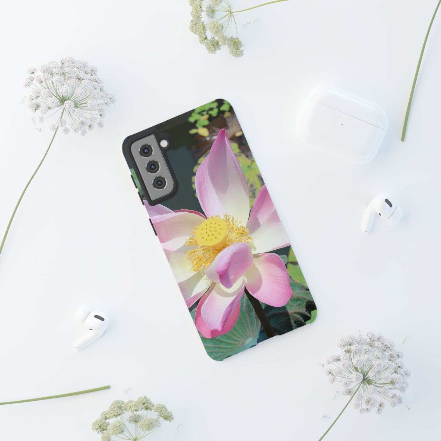 Lotus Tough Phone Case, Nature Lover Gift, Eco-Friendly Accessory