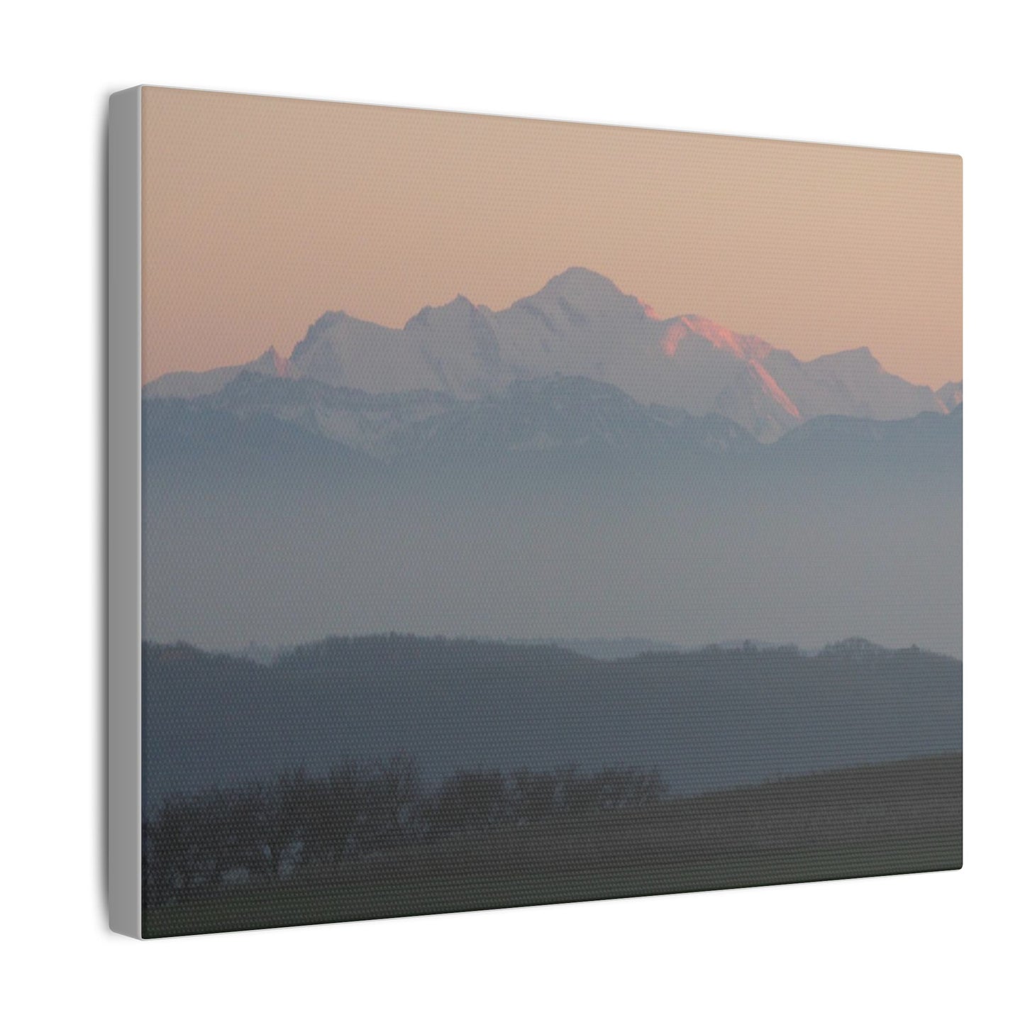 Mont Blanc & Foreground - Matte Canvas, Stretched, 0.75"