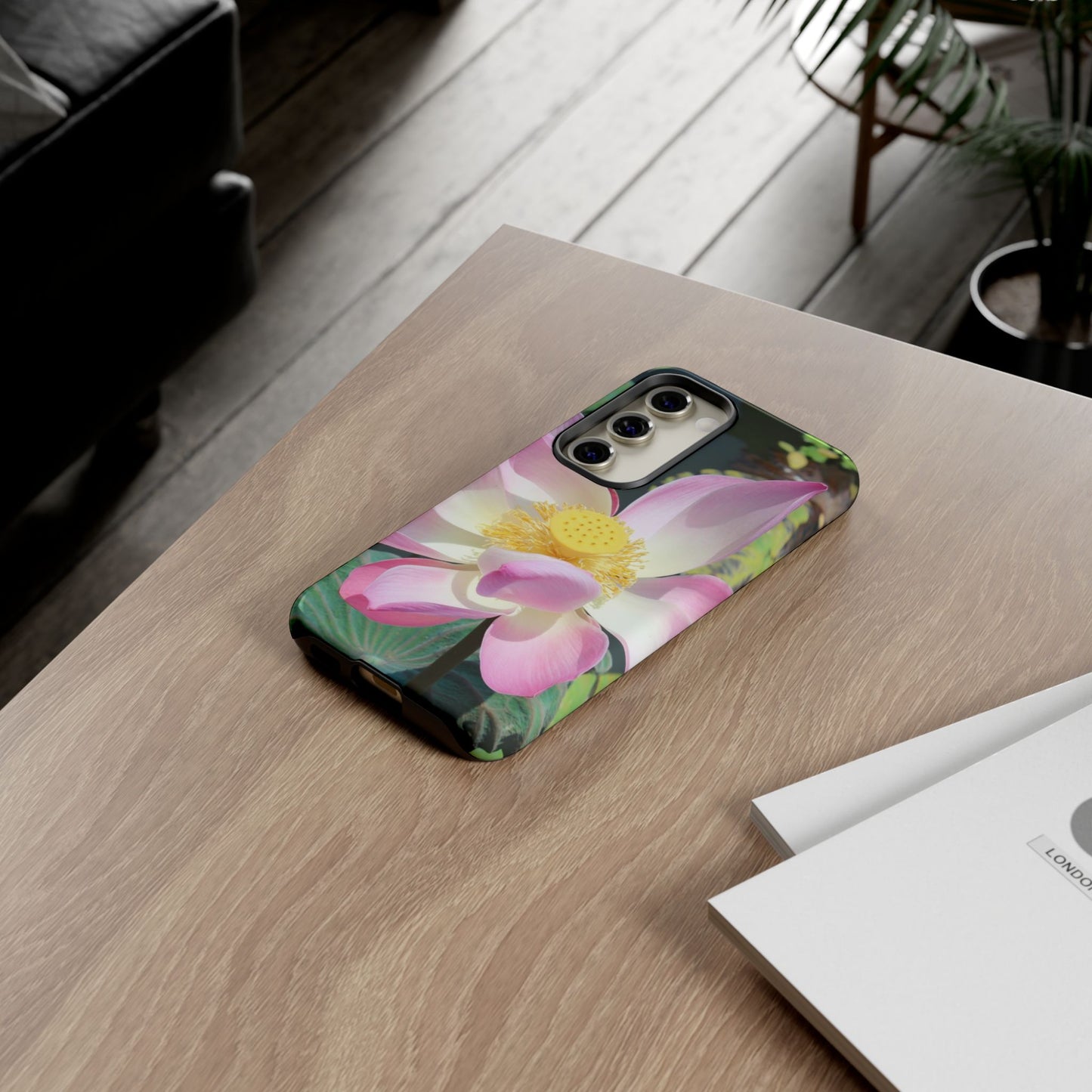 Lotus Tough Phone Case, Nature Lover Gift, Eco-Friendly Accessory
