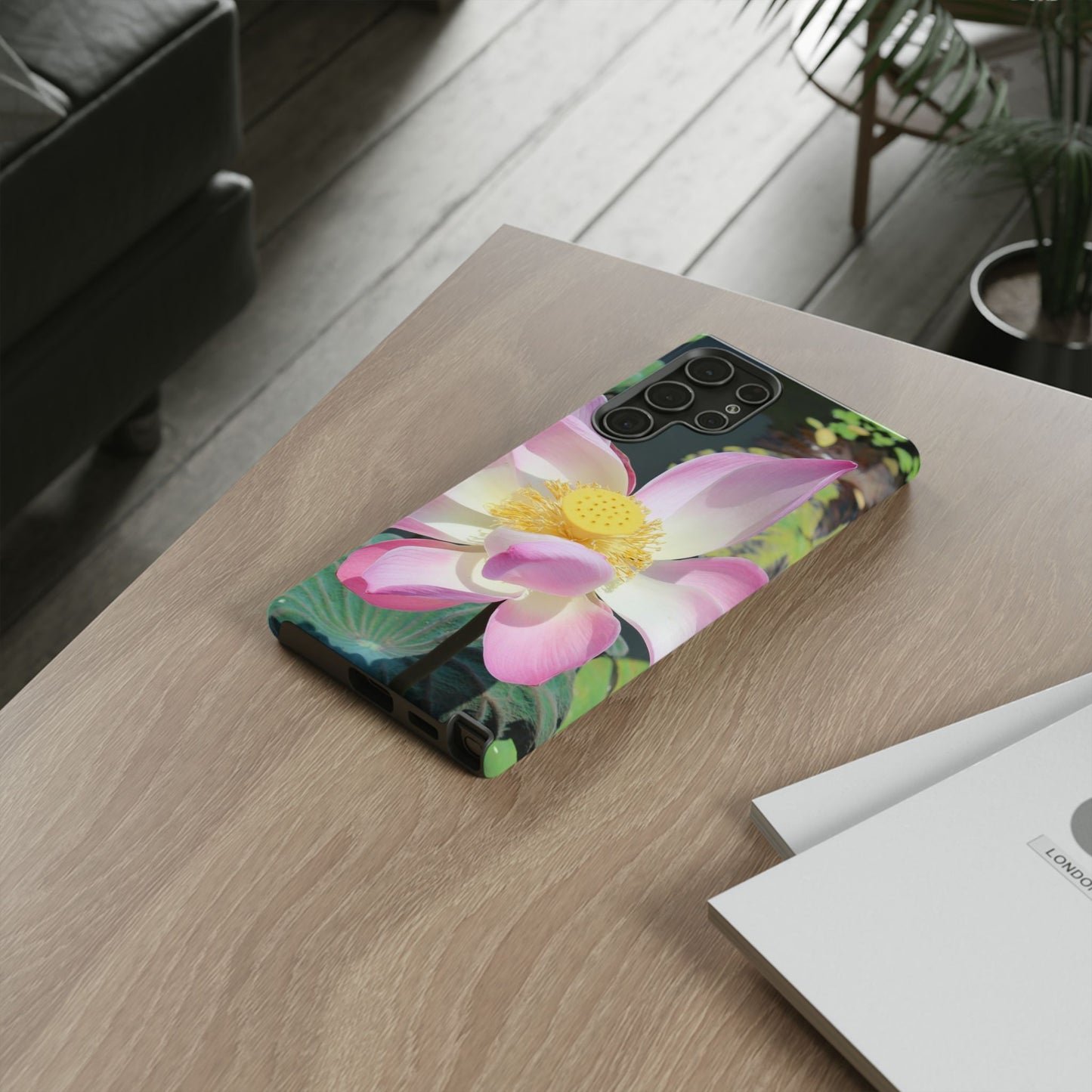 Lotus Tough Phone Case, Nature Lover Gift, Eco-Friendly Accessory