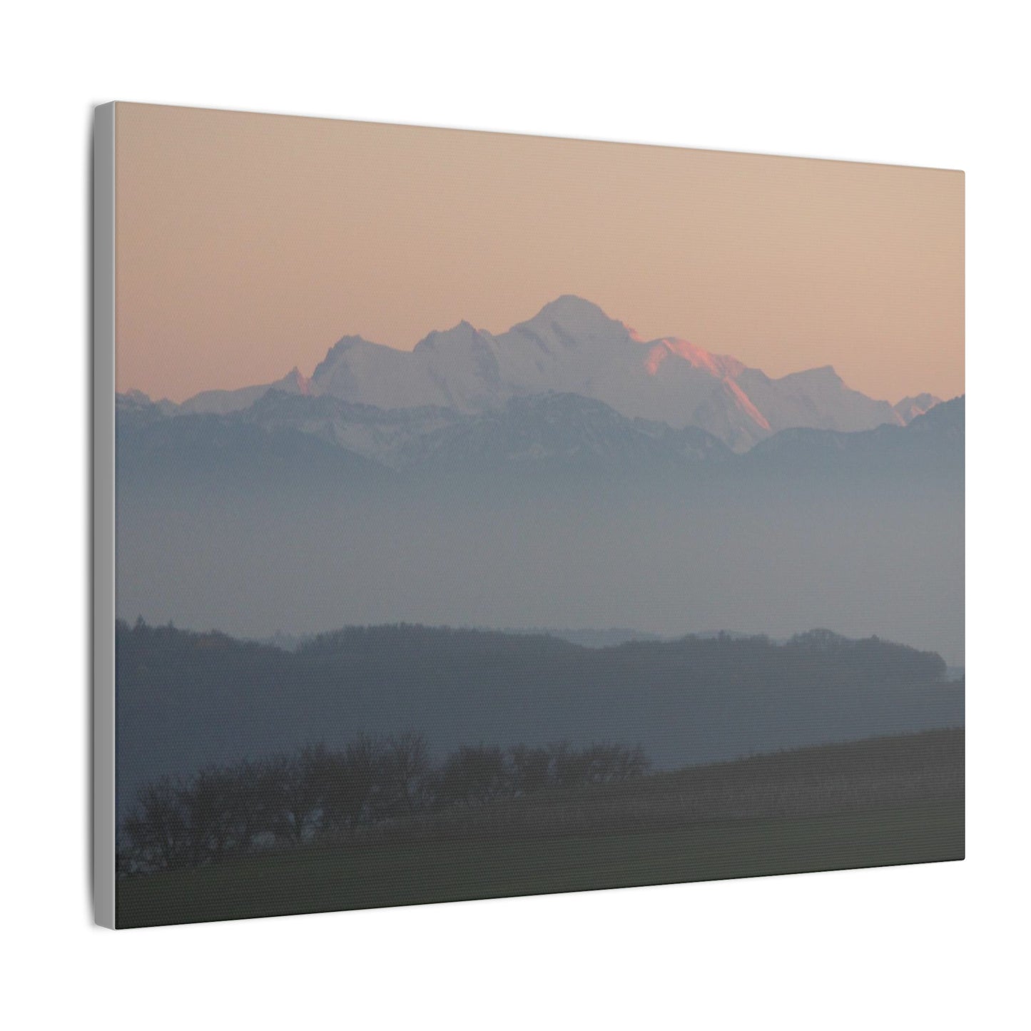 Mont Blanc & Foreground - Matte Canvas, Stretched, 0.75"