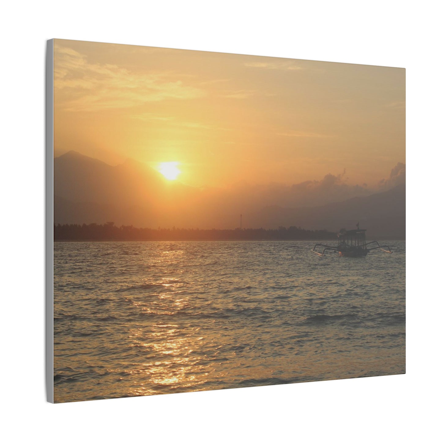 Gili Meno Sunrise - Matte Canvas, Stretched, 0.75"