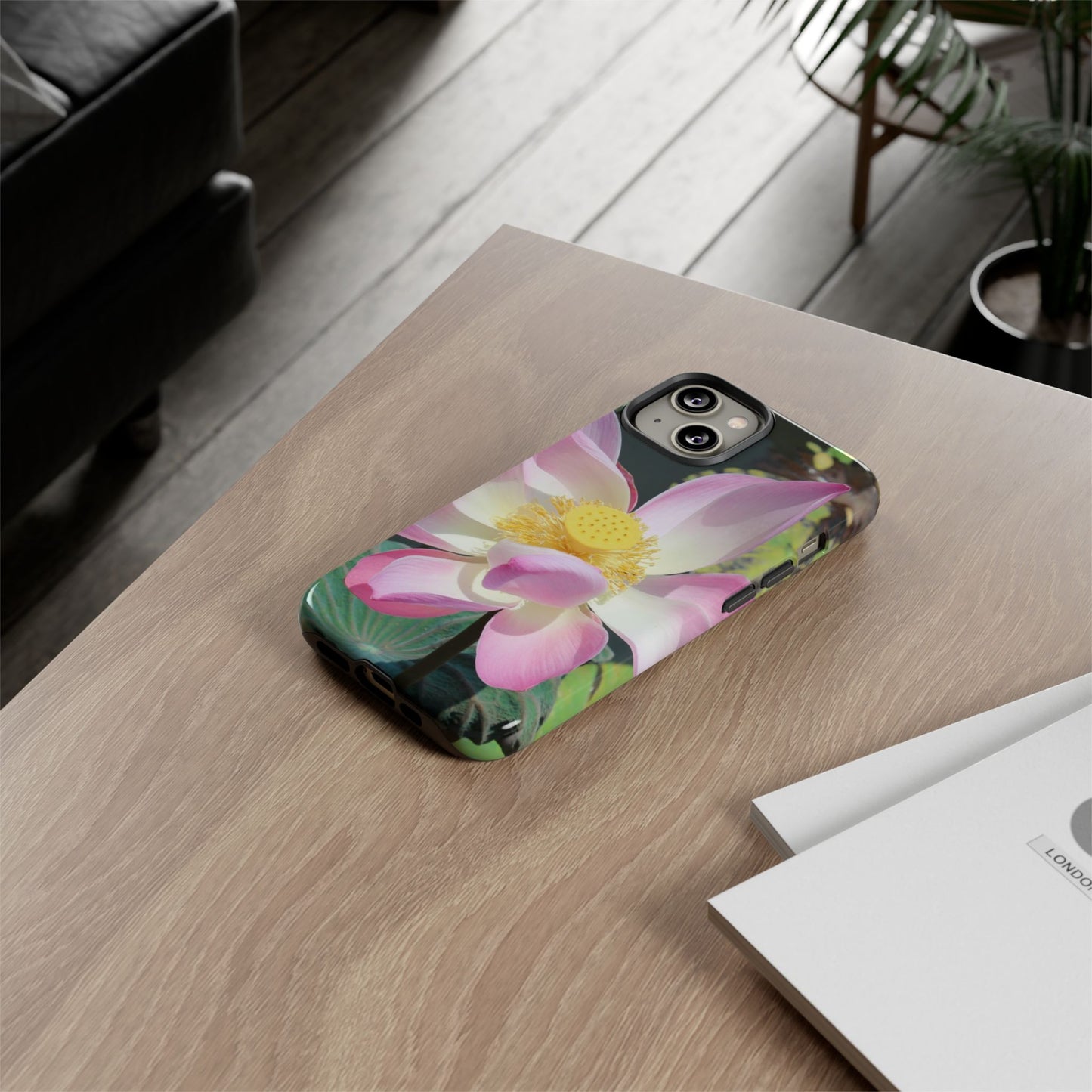 Lotus Tough Phone Case, Nature Lover Gift, Eco-Friendly Accessory