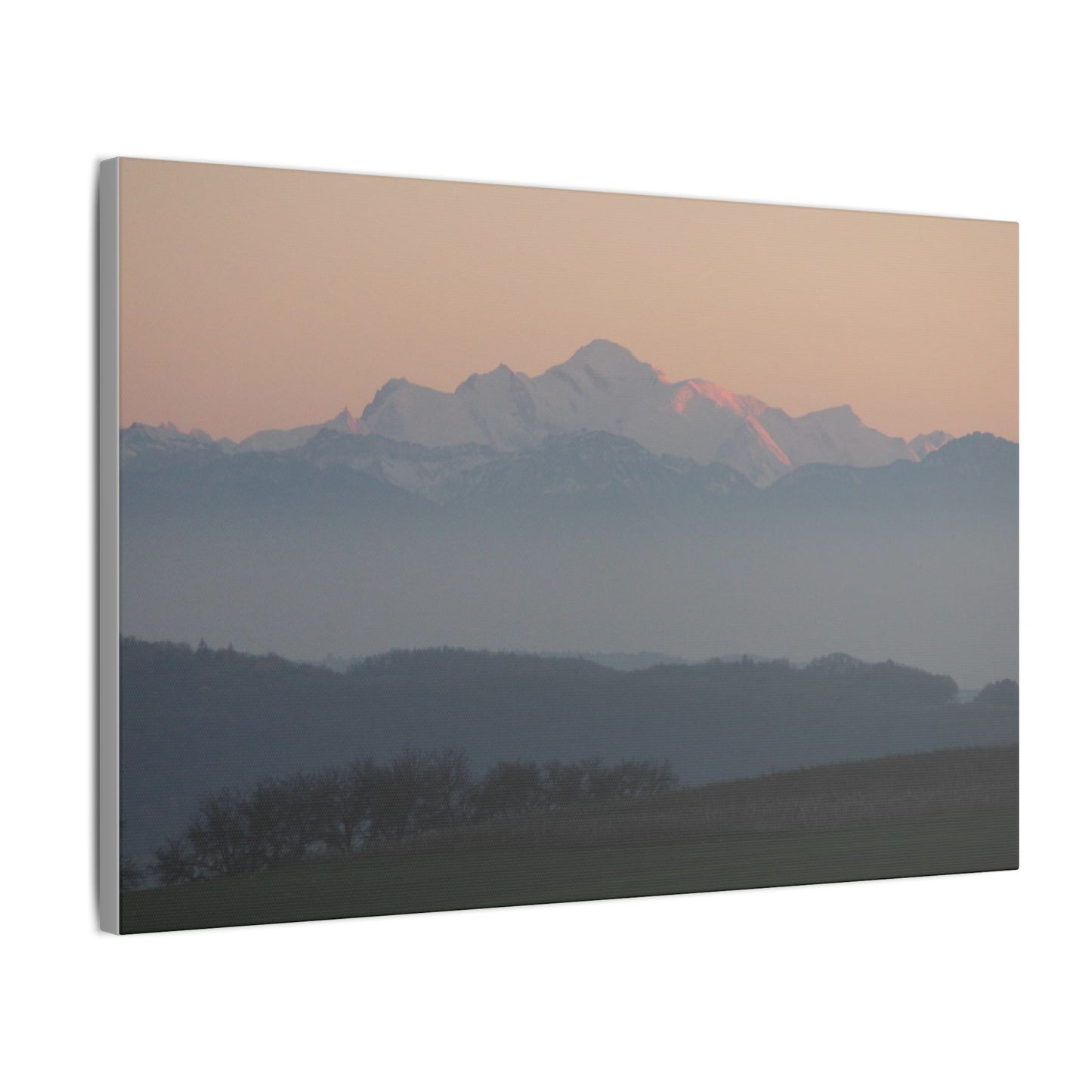 Mont Blanc & Foreground - Matte Canvas, Stretched, 0.75"