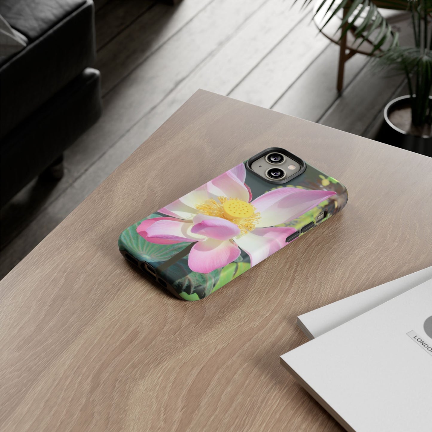 Lotus Tough Phone Case, Nature Lover Gift, Eco-Friendly Accessory