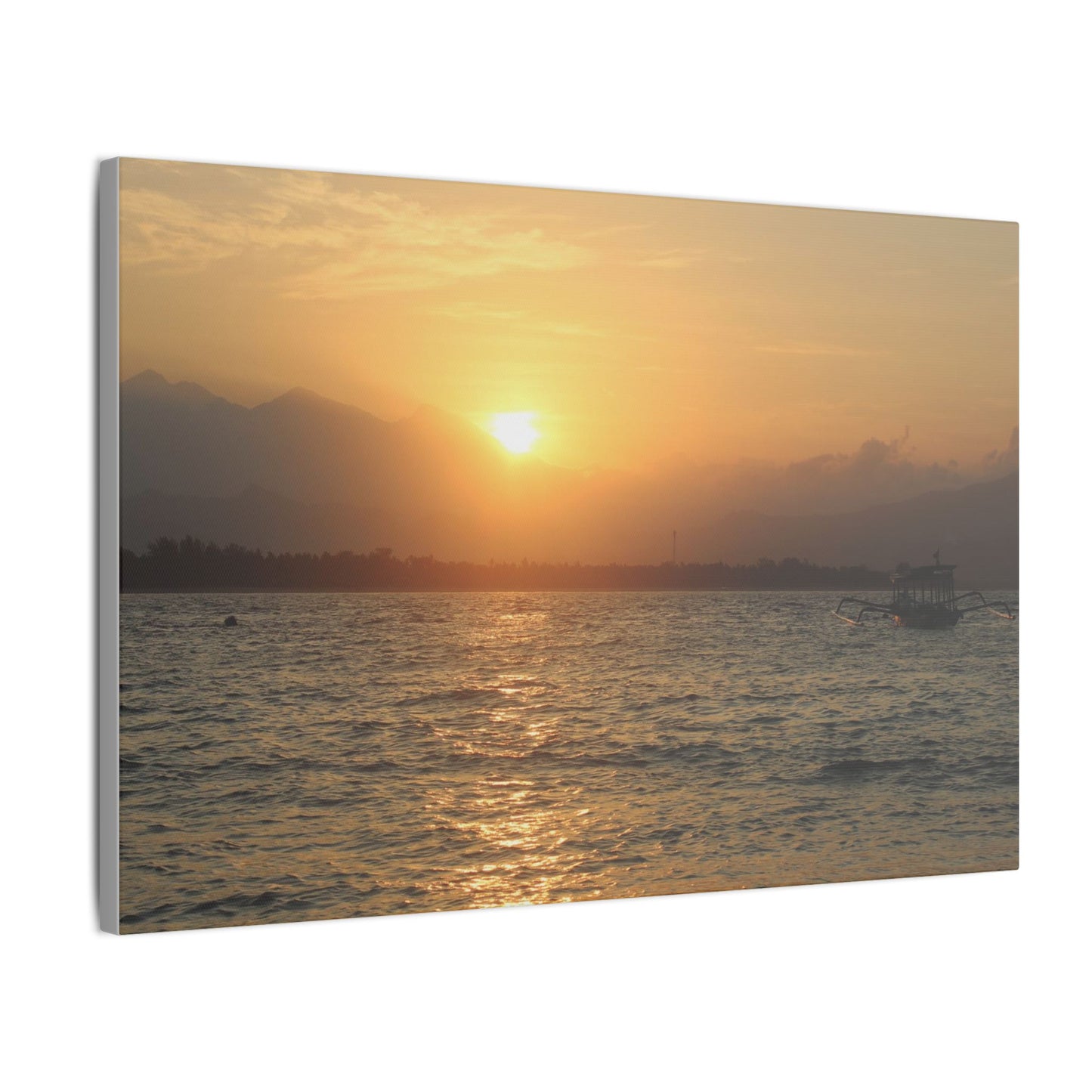 Gili Meno Sunrise - Matte Canvas, Stretched, 0.75"