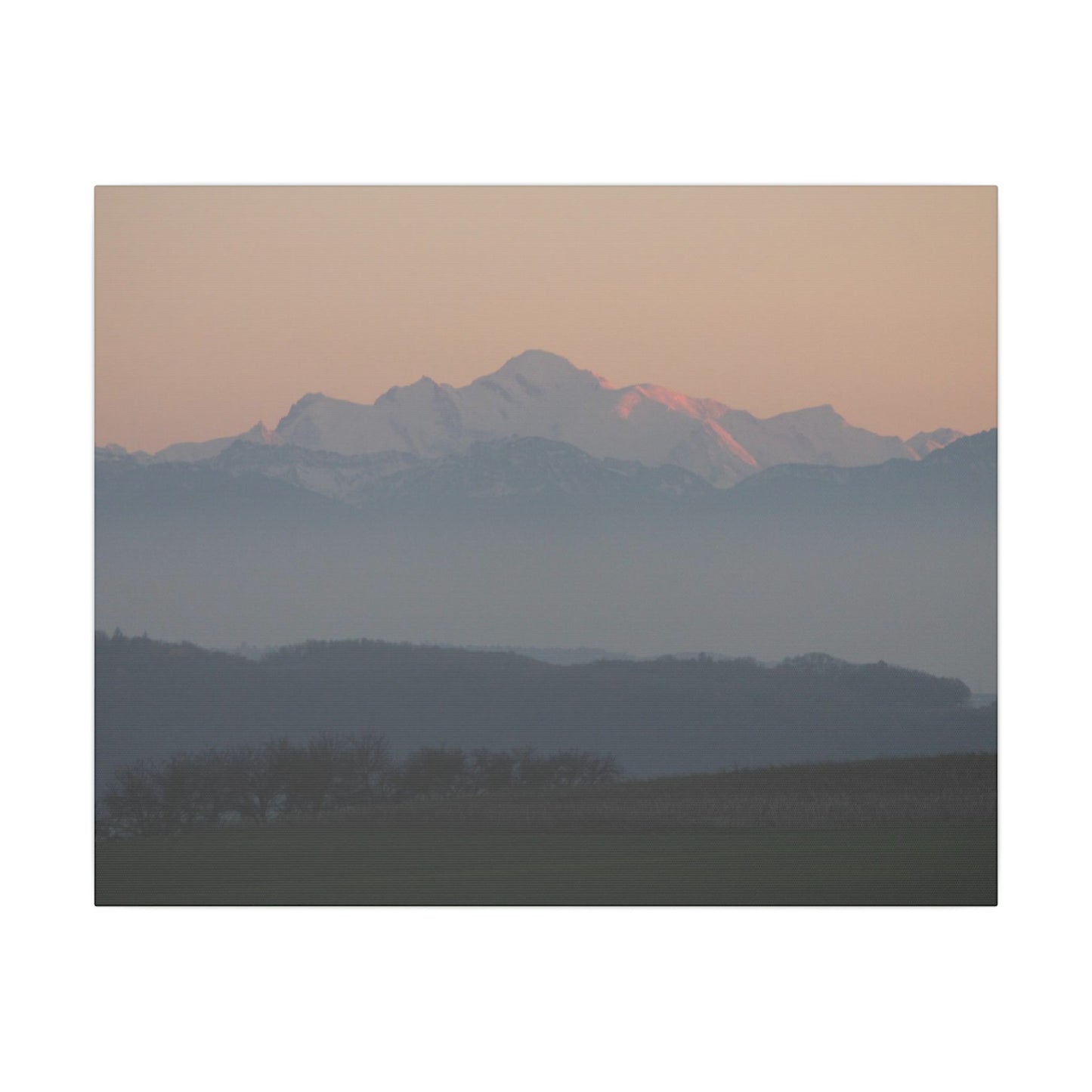 Mont Blanc & Foreground - Matte Canvas, Stretched, 0.75"