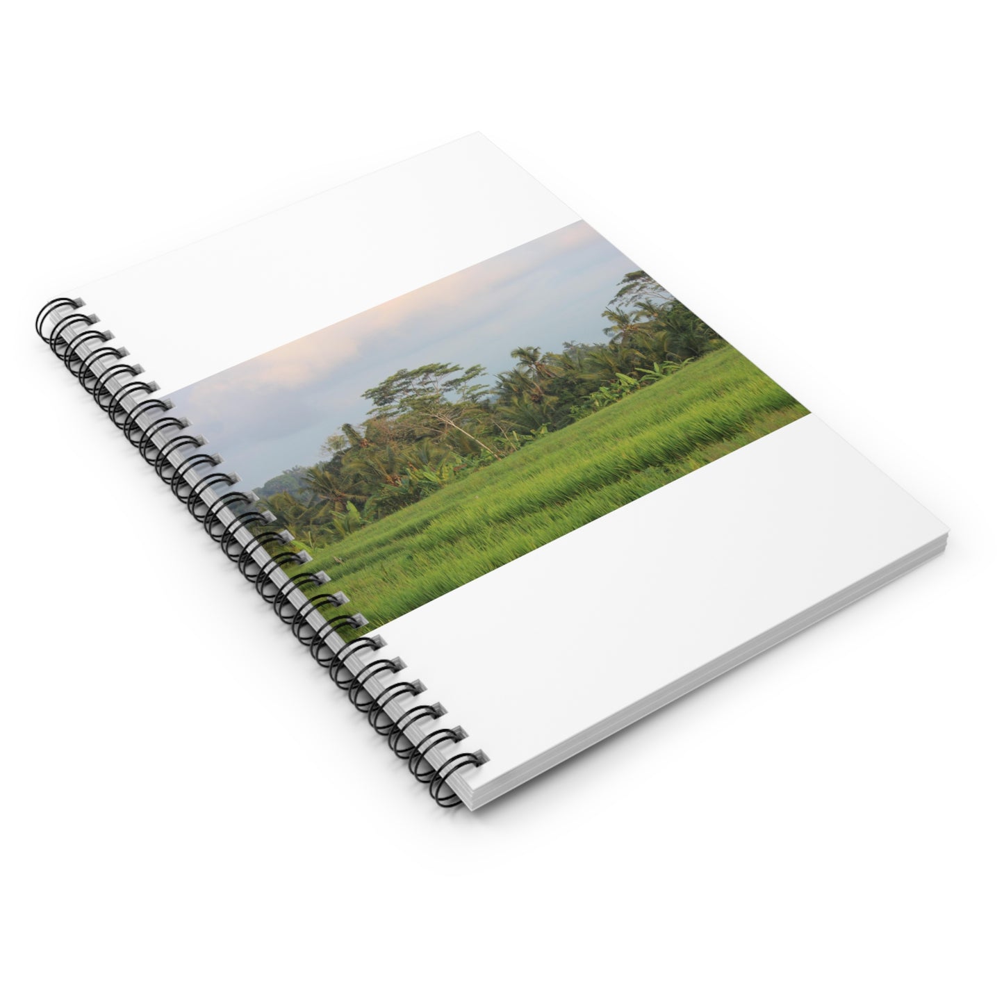 Luscious rice fields - Spiral Notebook - Ruled Line