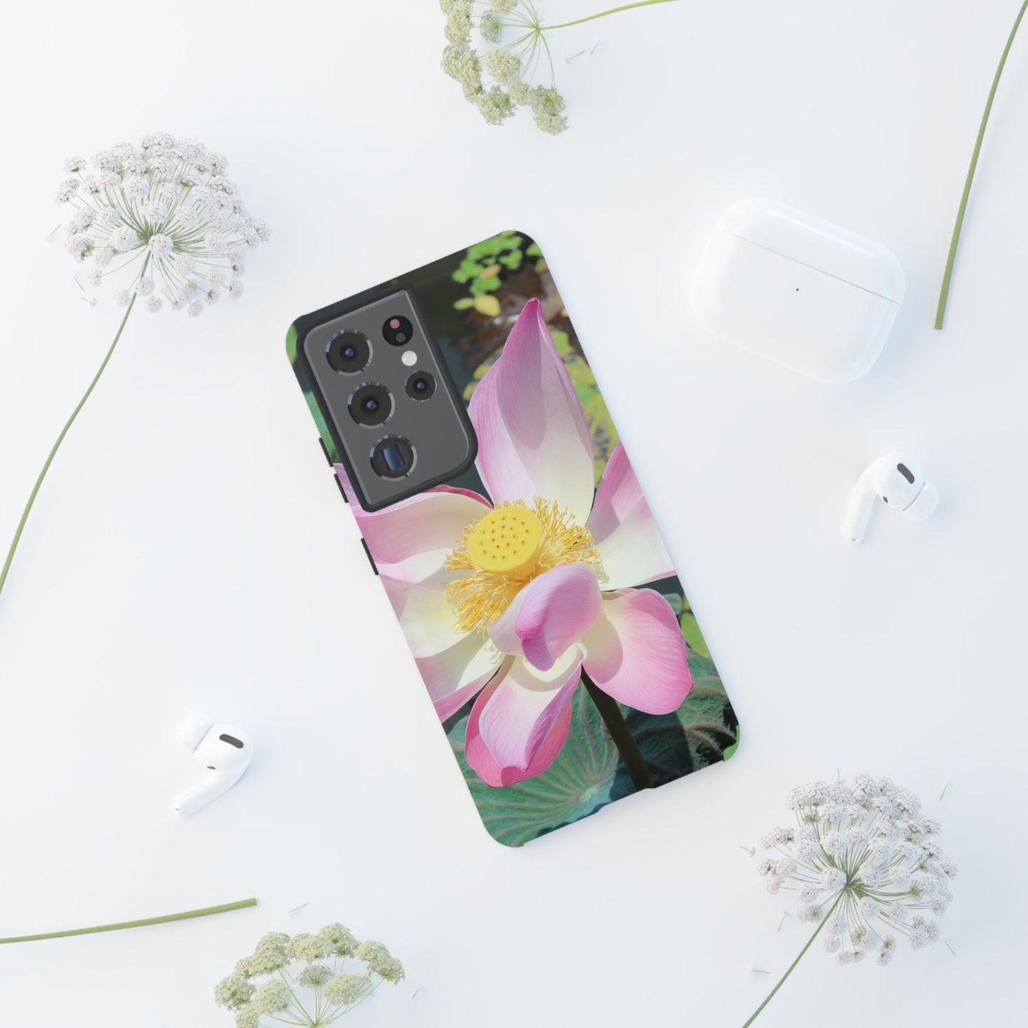 Lotus Tough Phone Case, Nature Lover Gift, Eco-Friendly Accessory