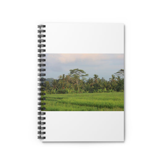 Luscious rice fields - Spiral Notebook - Ruled Line