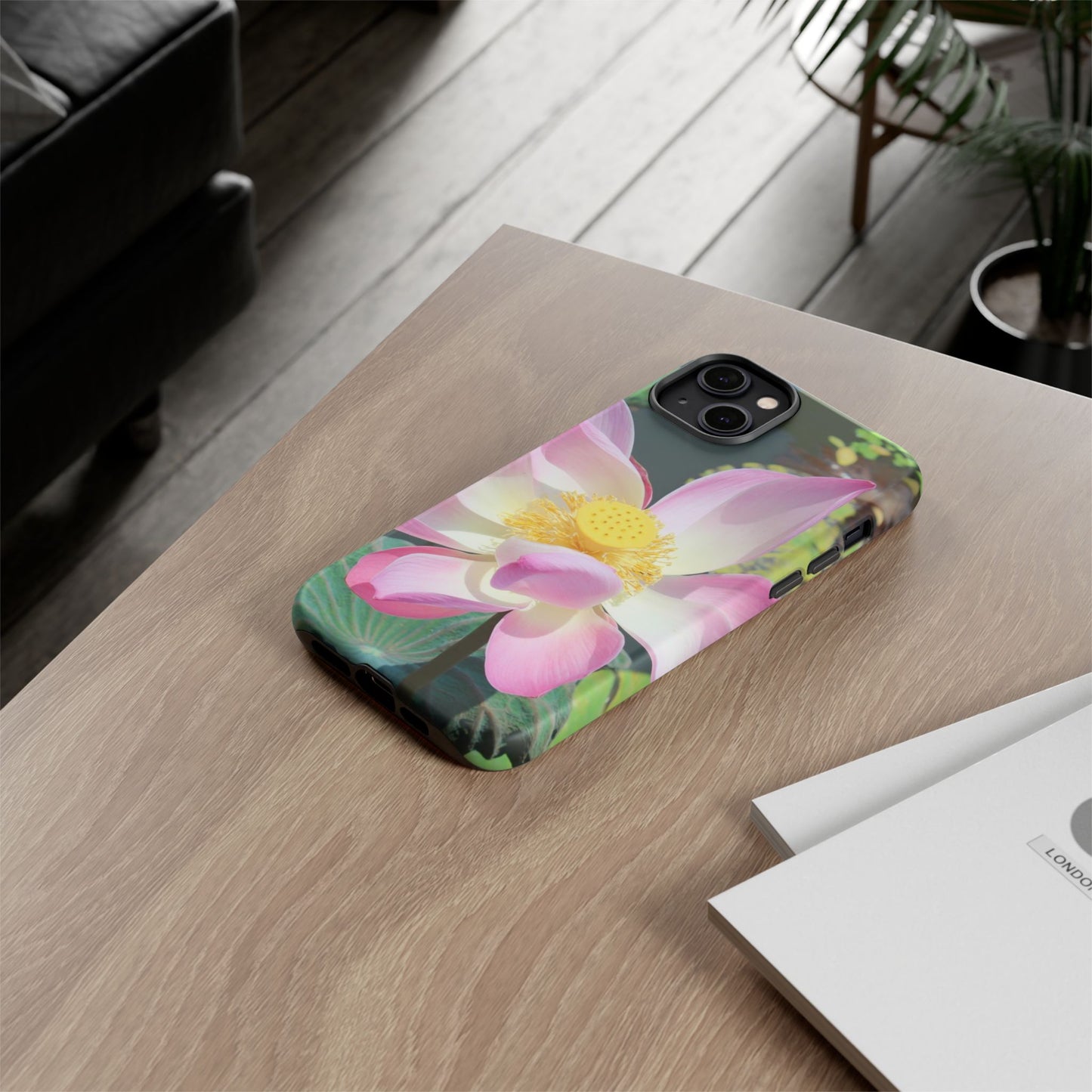 Lotus Tough Phone Case, Nature Lover Gift, Eco-Friendly Accessory