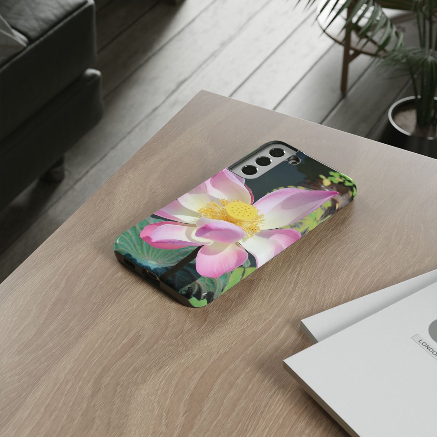 Lotus Tough Phone Case, Nature Lover Gift, Eco-Friendly Accessory