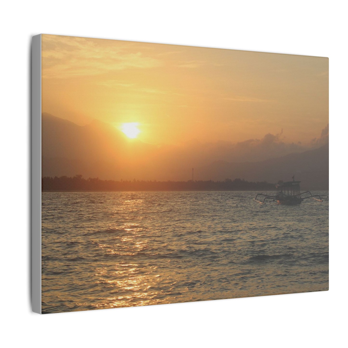 Gili Meno Sunrise - Matte Canvas, Stretched, 0.75"