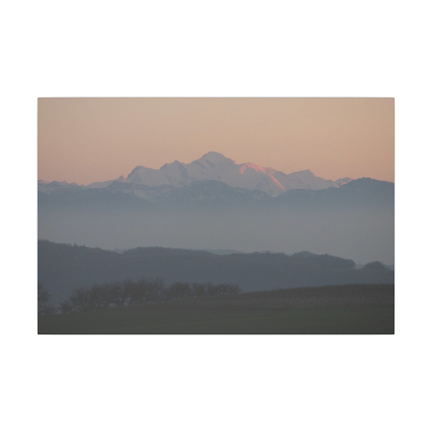 Mont Blanc & Foreground - Matte Canvas, Stretched, 0.75"