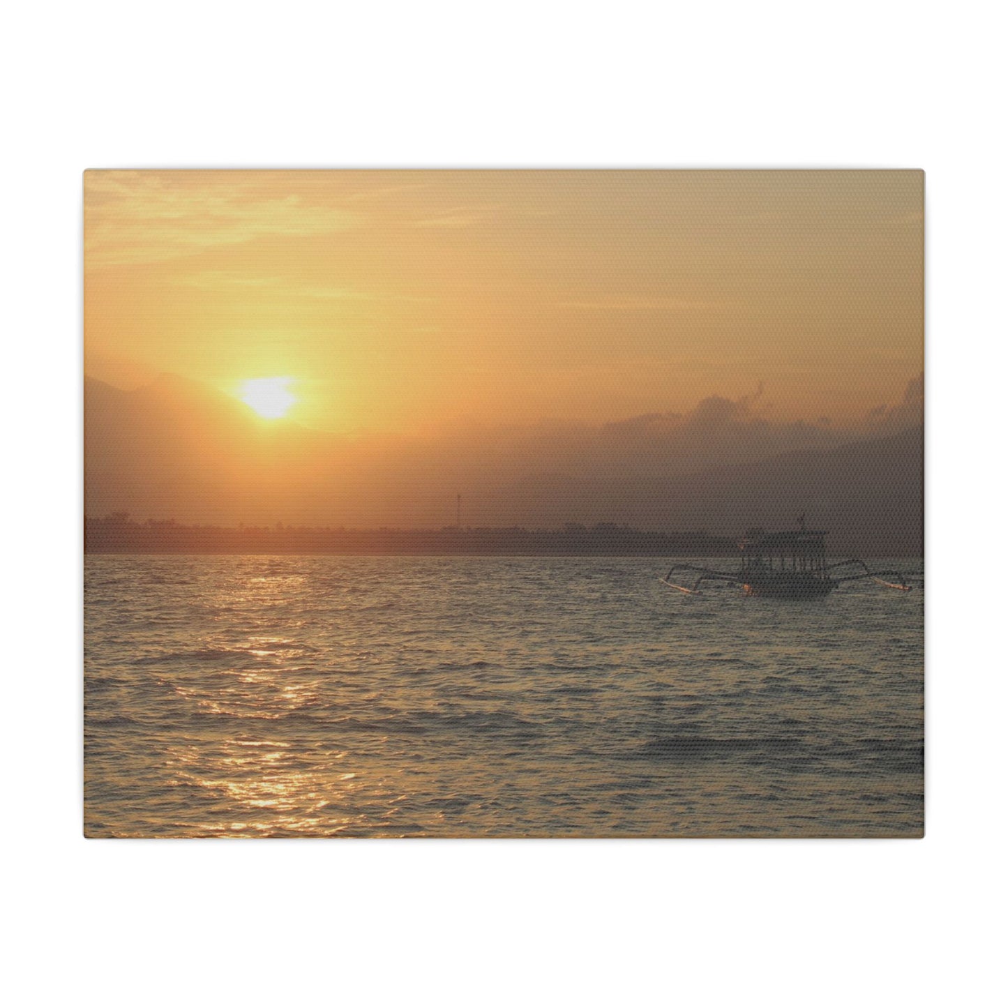 Gili Meno Sunrise - Matte Canvas, Stretched, 0.75"