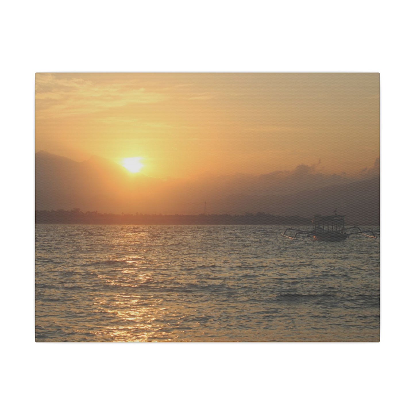 Gili Meno Sunrise - Matte Canvas, Stretched, 0.75"