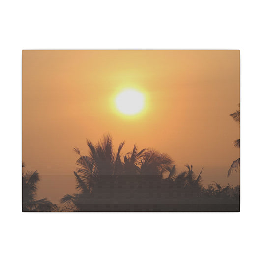 Tropical Ocean Sunset - Matte Canvas, Stretched, 0.75"