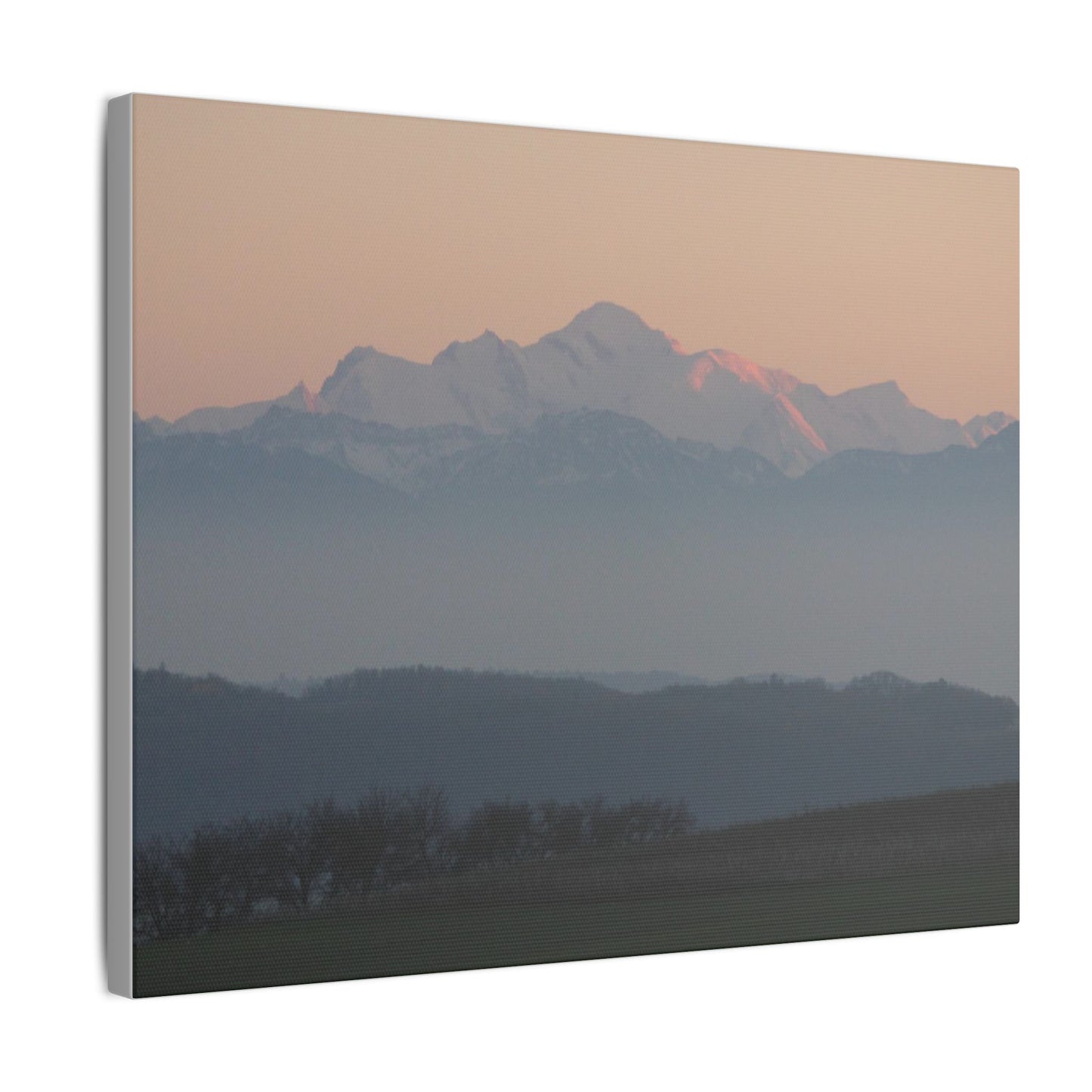 Mont Blanc & Foreground - Matte Canvas, Stretched, 0.75"