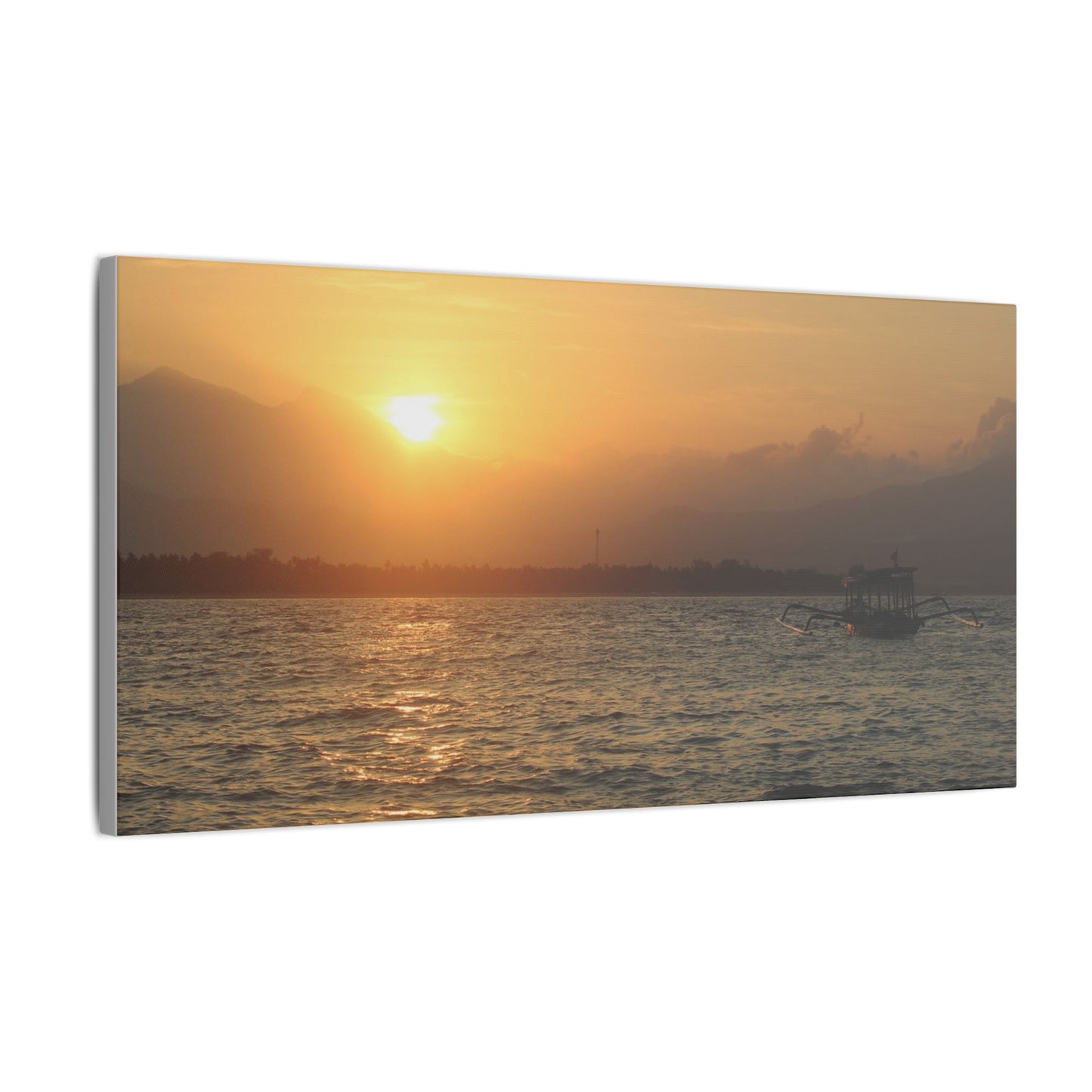 Gili Meno Sunrise - Matte Canvas, Stretched, 0.75"