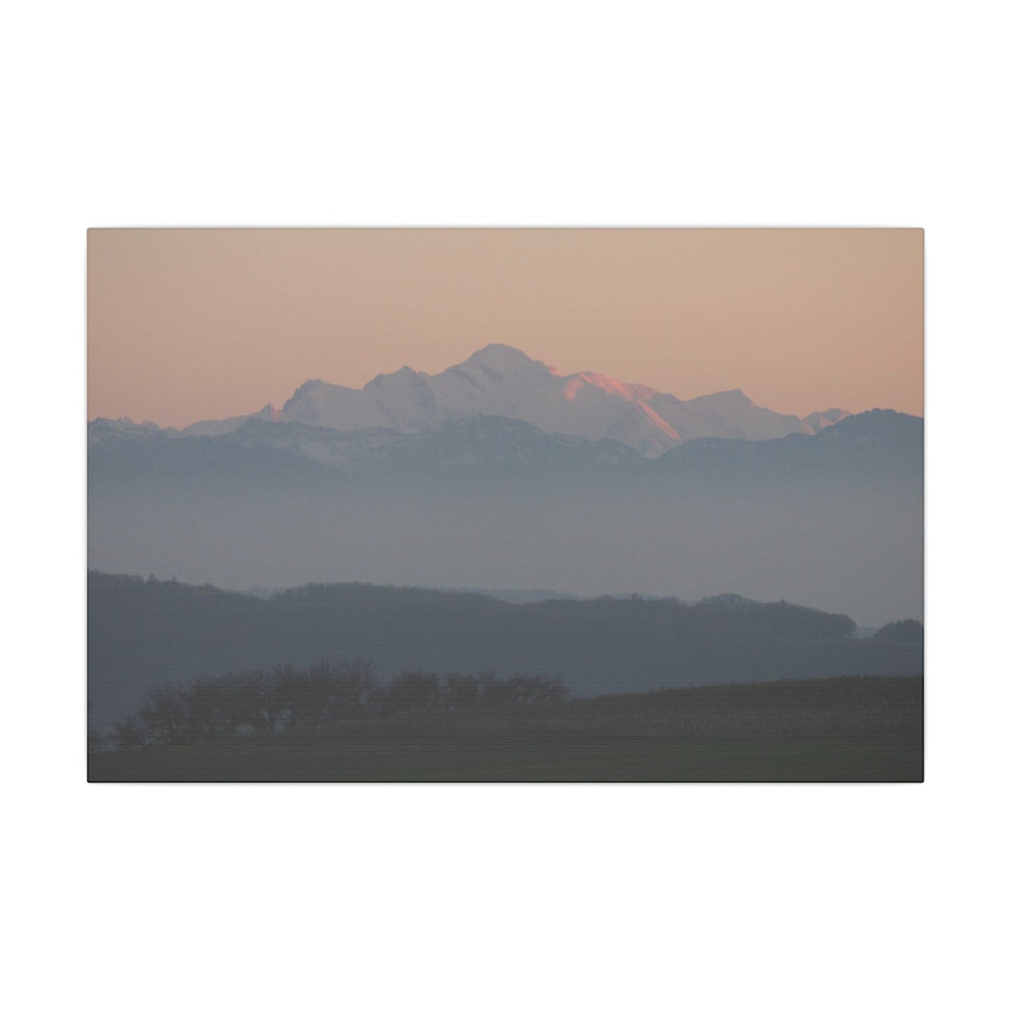 Mont Blanc & Foreground - Matte Canvas, Stretched, 0.75"