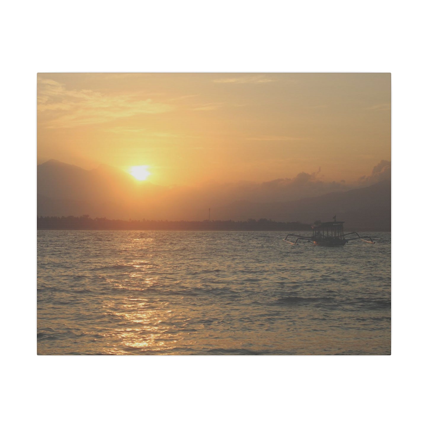 Gili Meno Sunrise - Matte Canvas, Stretched, 0.75"