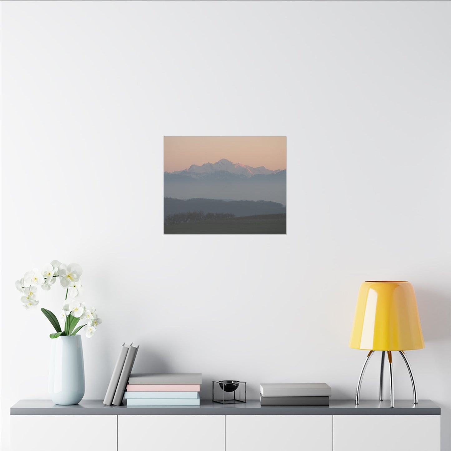 Mont Blanc & Foreground - Matte Canvas, Stretched, 0.75"