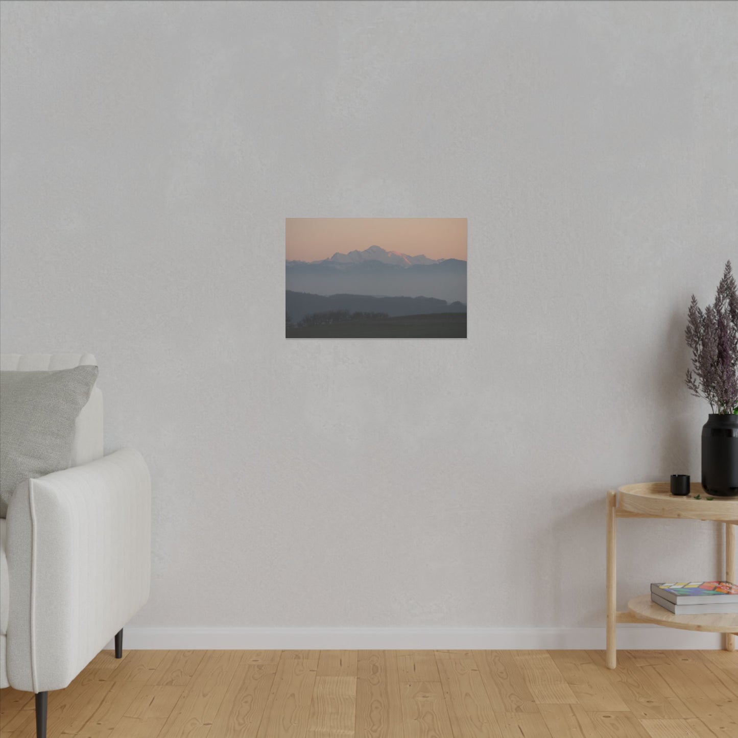 Mont Blanc & Foreground - Matte Canvas, Stretched, 0.75"