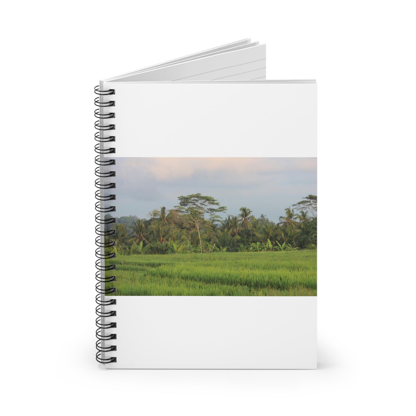 Luscious rice fields - Spiral Notebook - Ruled Line