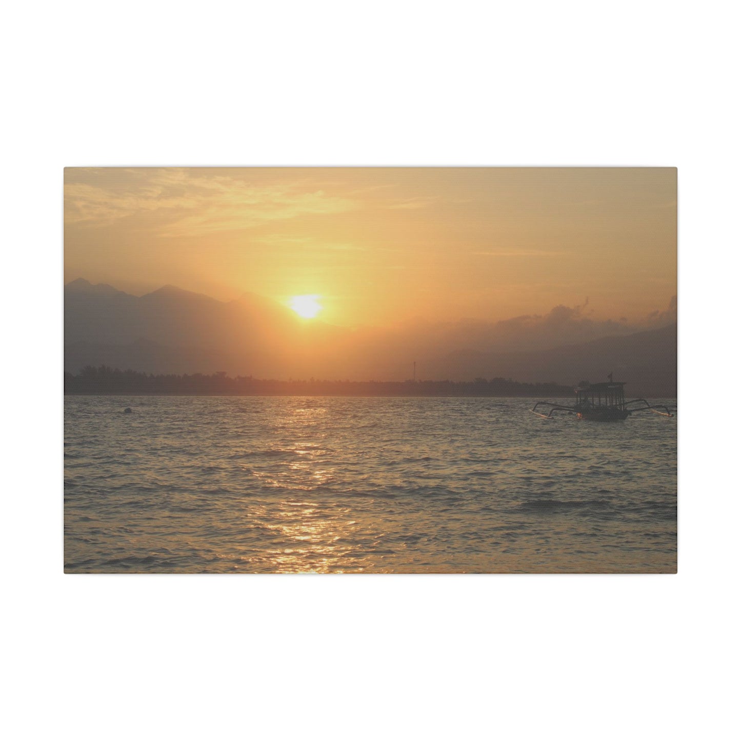 Gili Meno Sunrise - Matte Canvas, Stretched, 0.75"