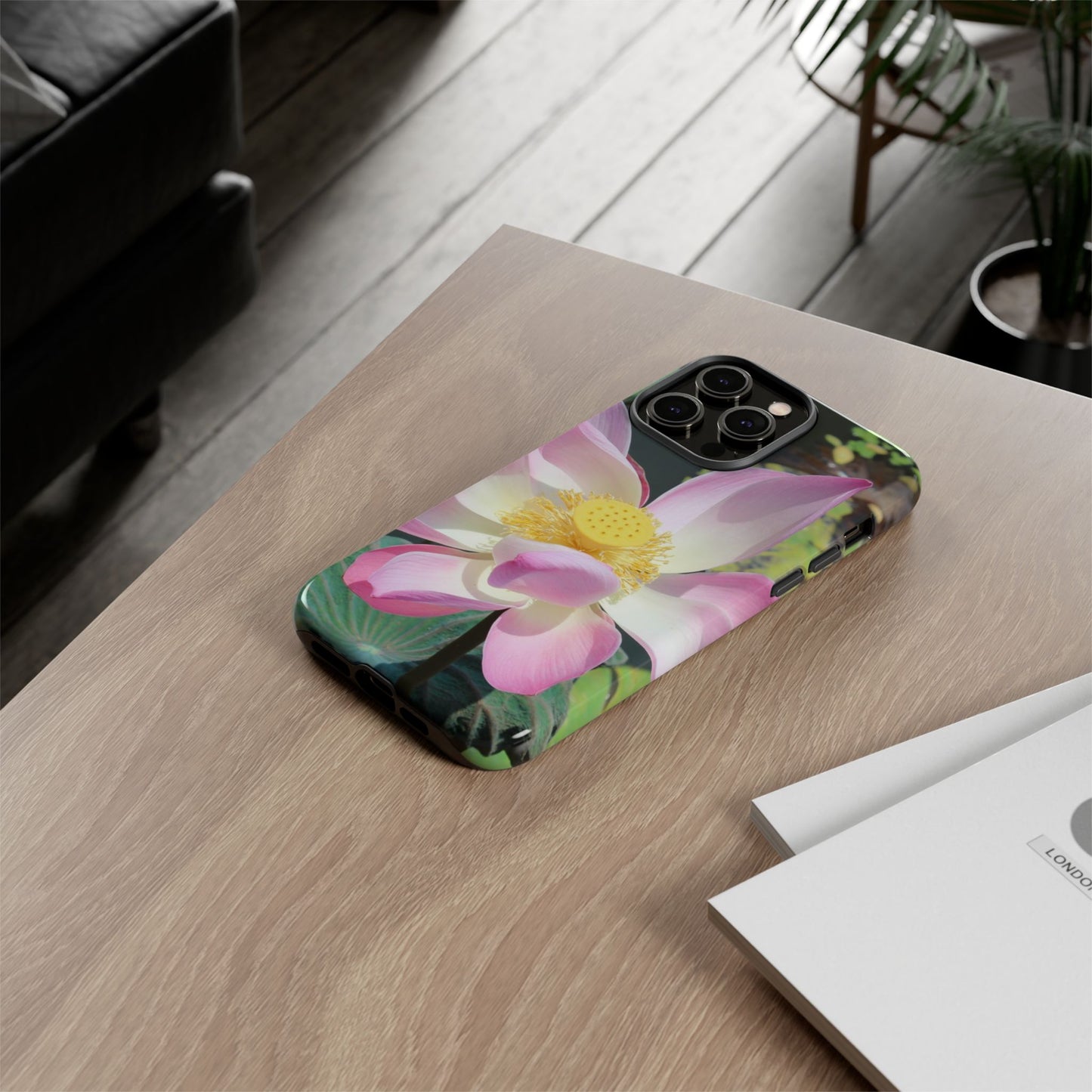 Lotus Tough Phone Case, Nature Lover Gift, Eco-Friendly Accessory