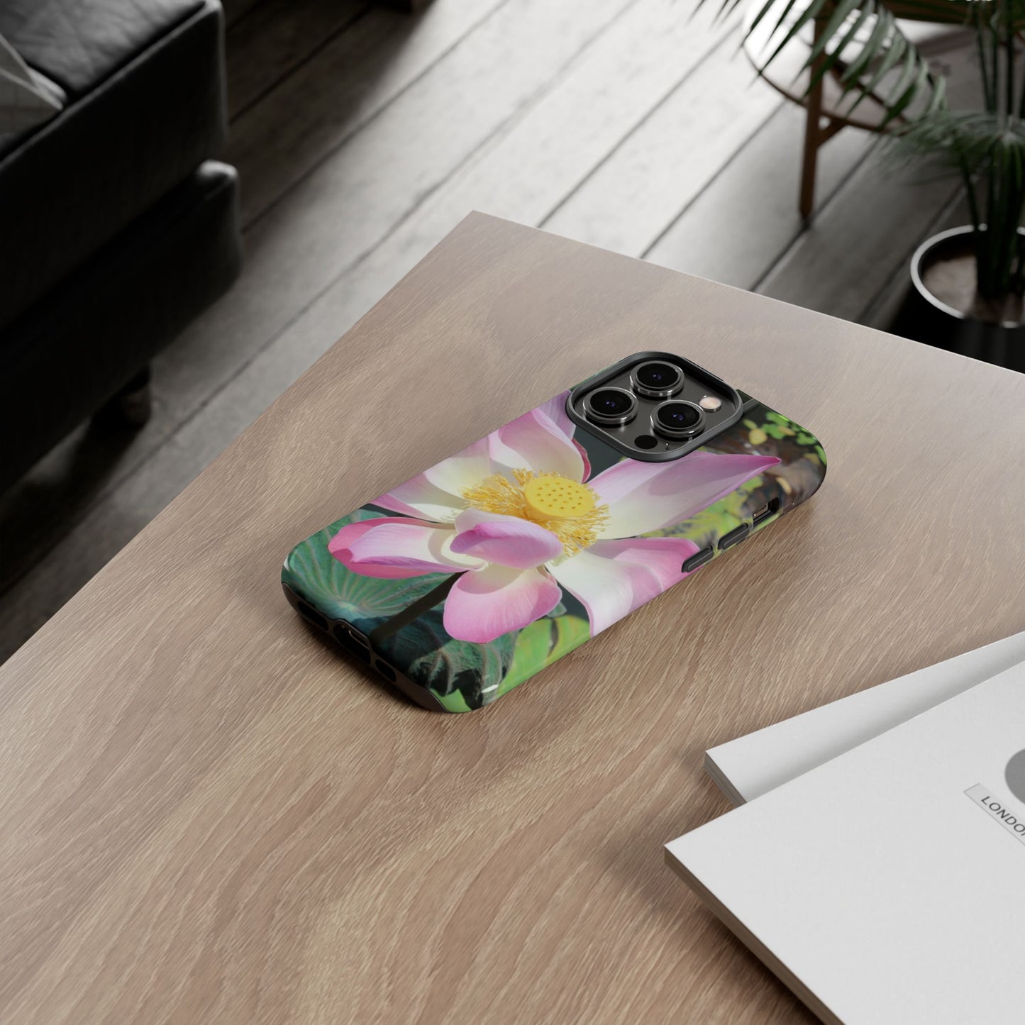Lotus Tough Phone Case, Nature Lover Gift, Eco-Friendly Accessory