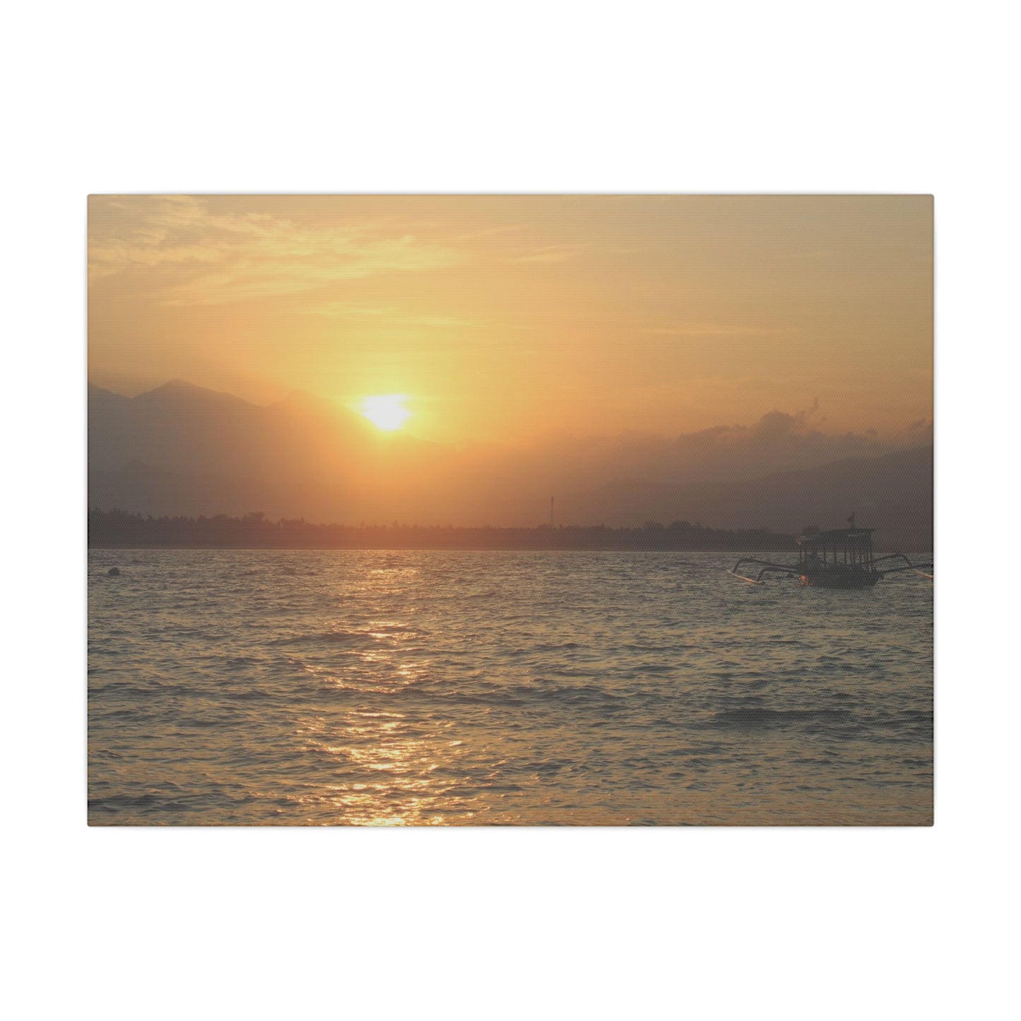 Gili Meno Sunrise - Matte Canvas, Stretched, 0.75"