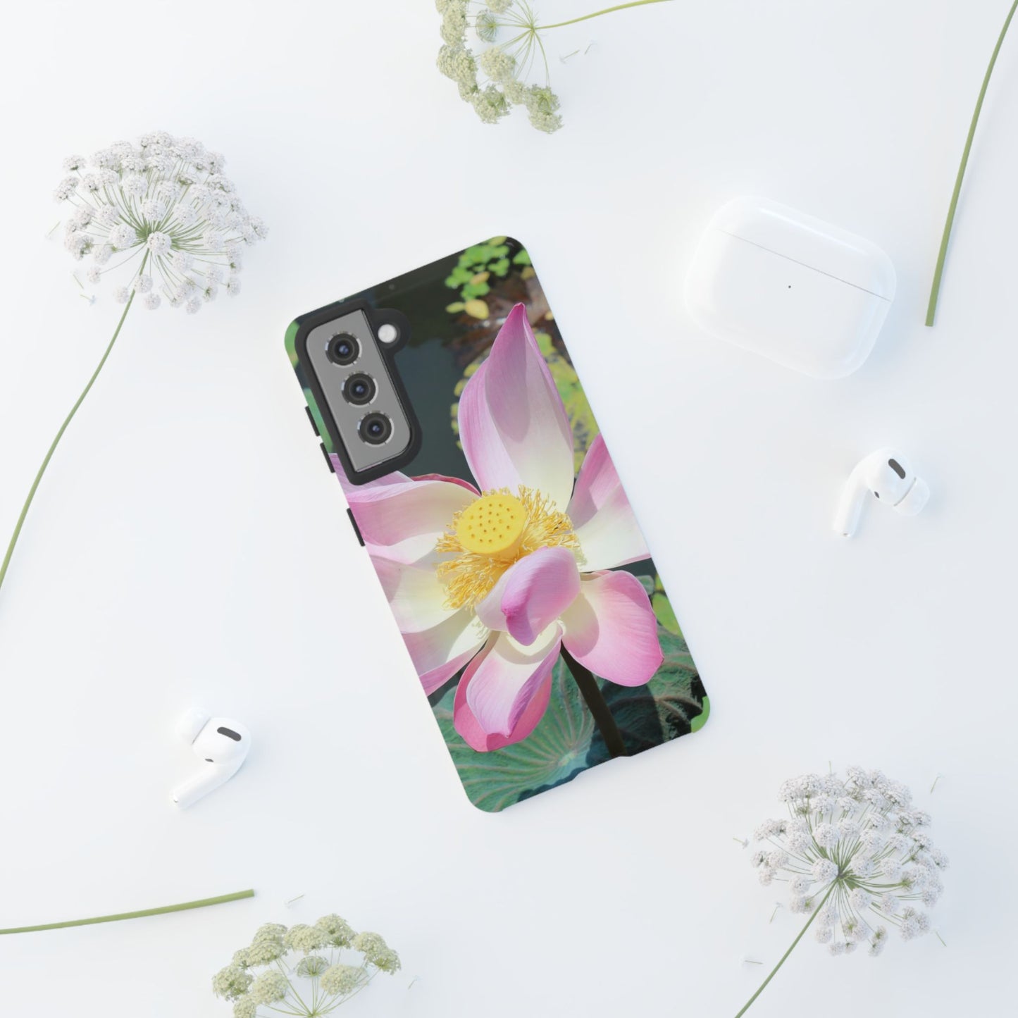 Lotus Tough Phone Case, Nature Lover Gift, Eco-Friendly Accessory