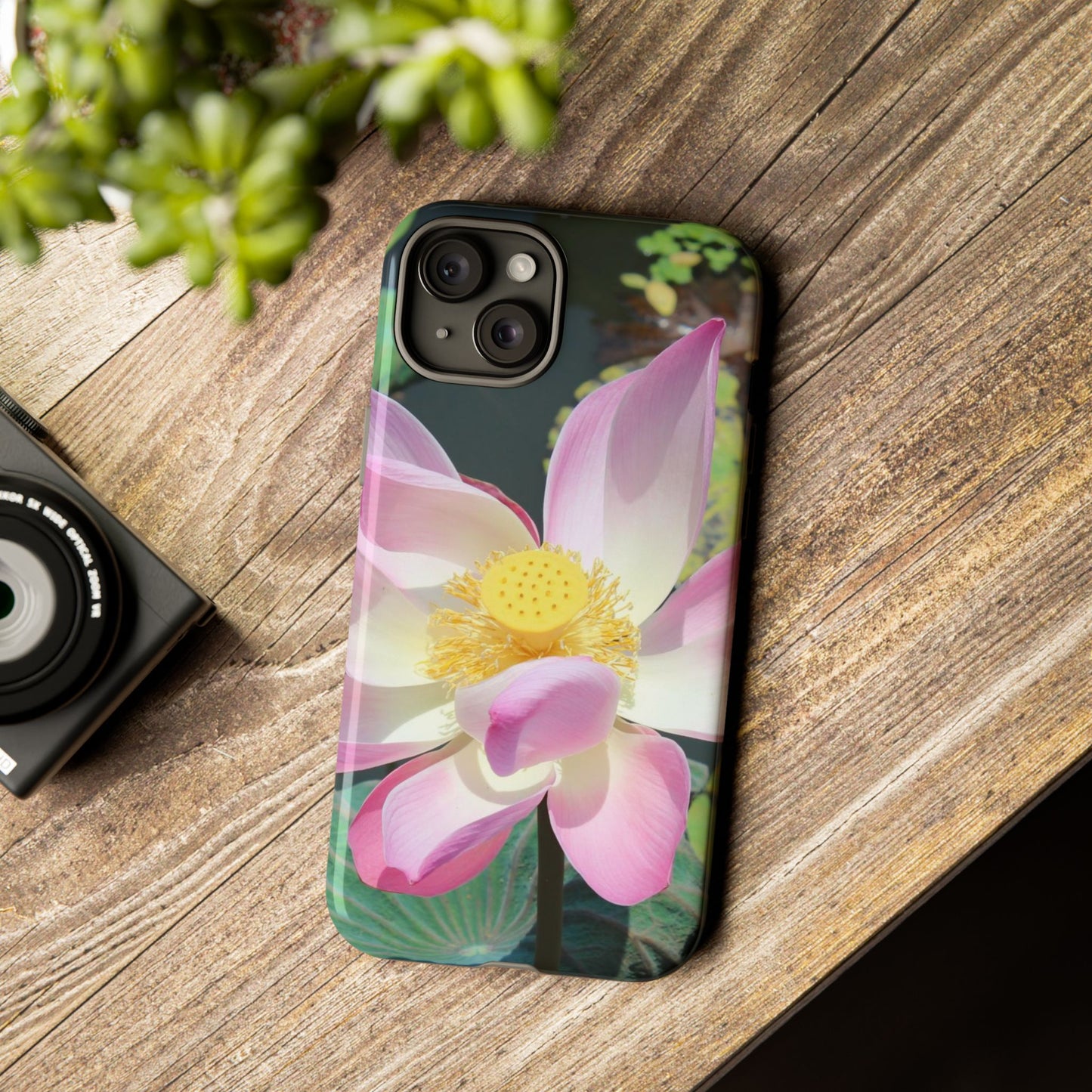 Lotus Tough Phone Case, Nature Lover Gift, Eco-Friendly Accessory