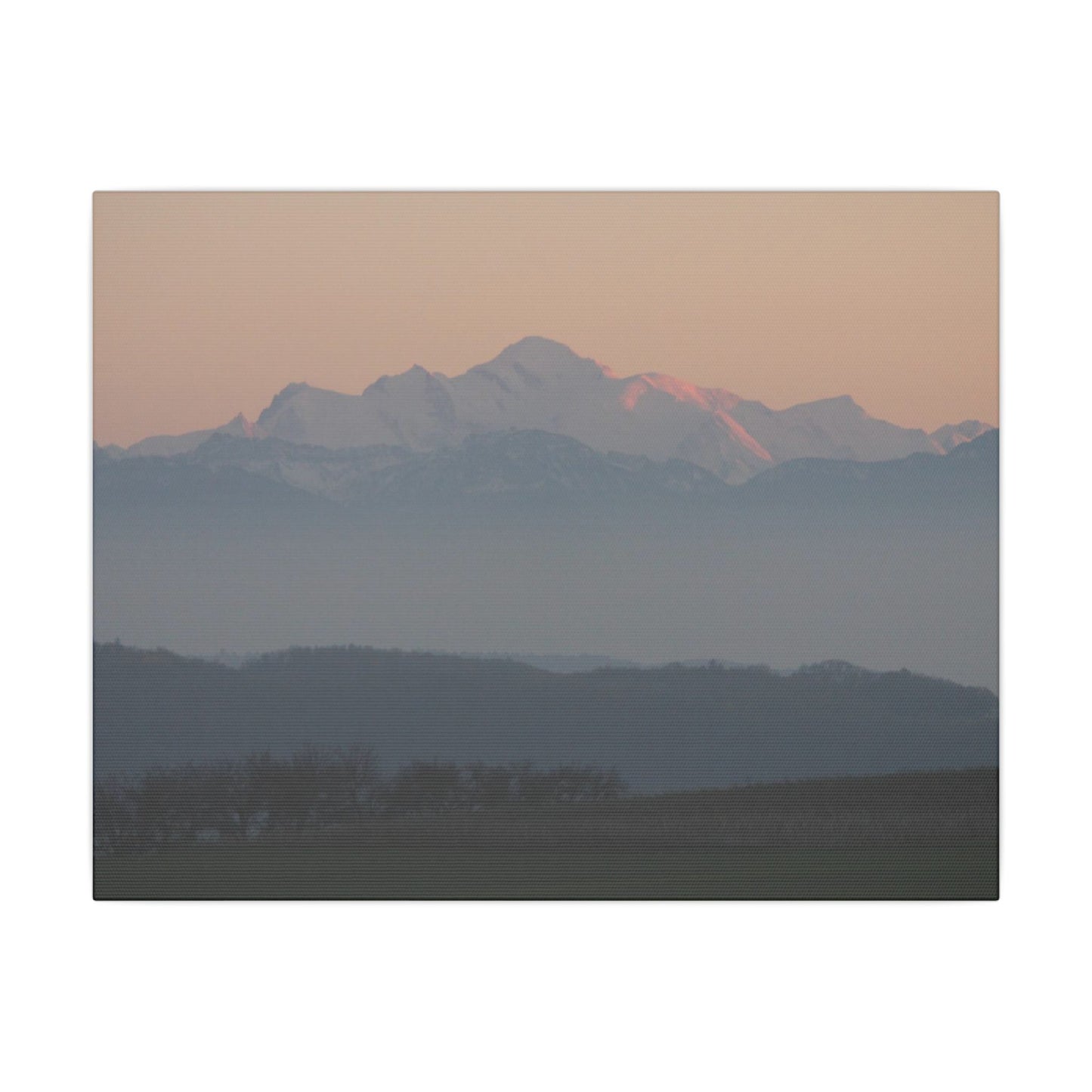 Mont Blanc & Foreground - Matte Canvas, Stretched, 0.75"