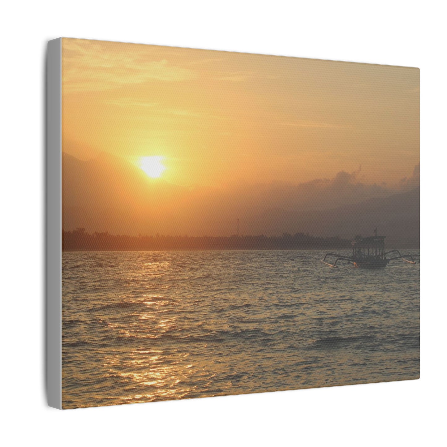 Gili Meno Sunrise - Matte Canvas, Stretched, 0.75"