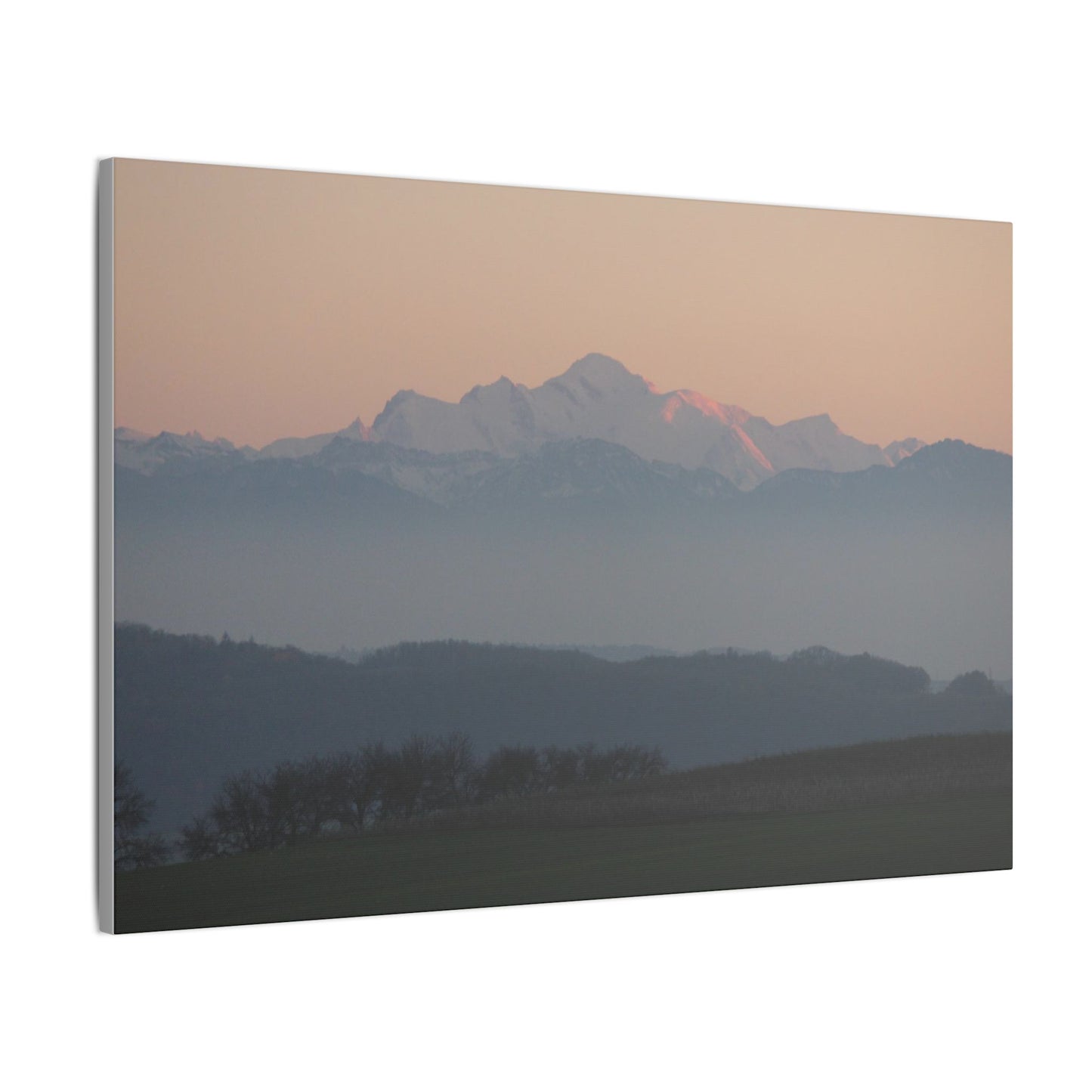 Mont Blanc & Foreground - Matte Canvas, Stretched, 0.75"