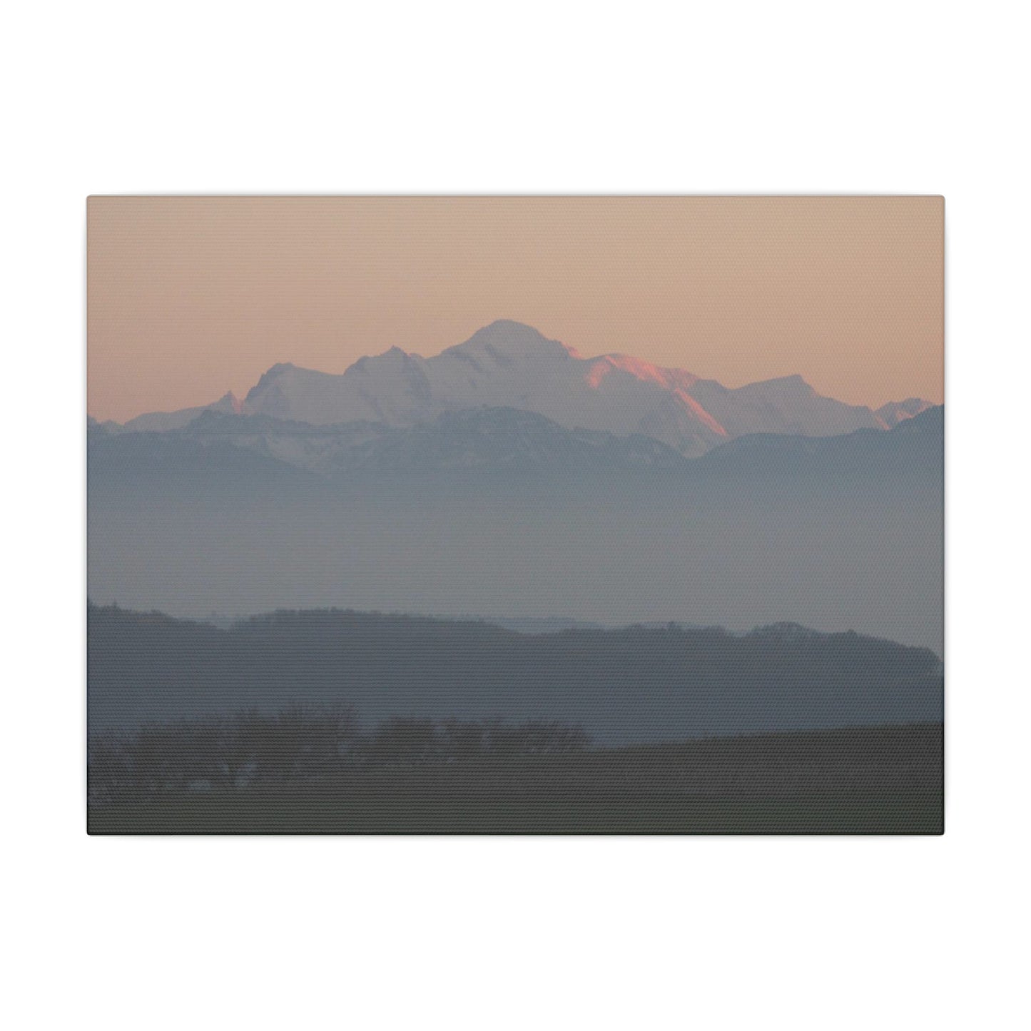 Mont Blanc & Foreground - Matte Canvas, Stretched, 0.75"