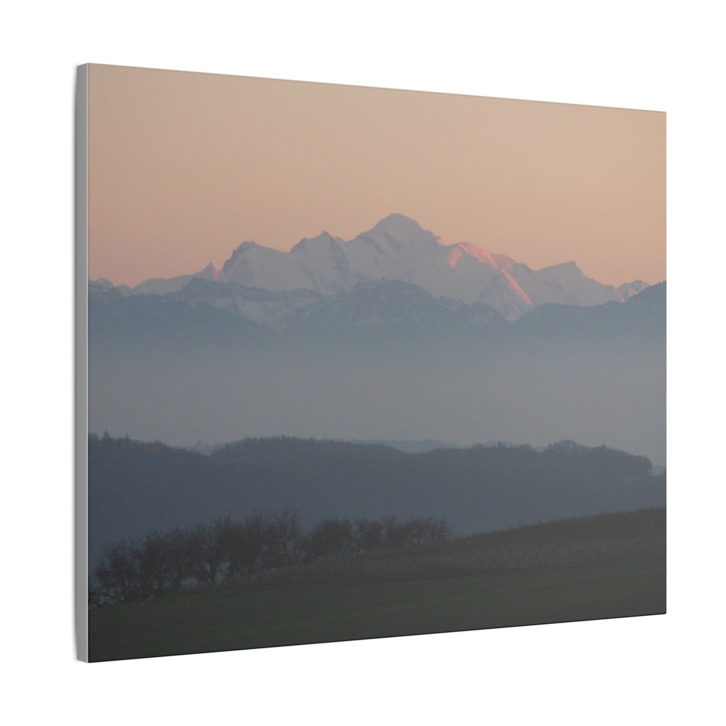 Mont Blanc & Foreground - Matte Canvas, Stretched, 0.75"