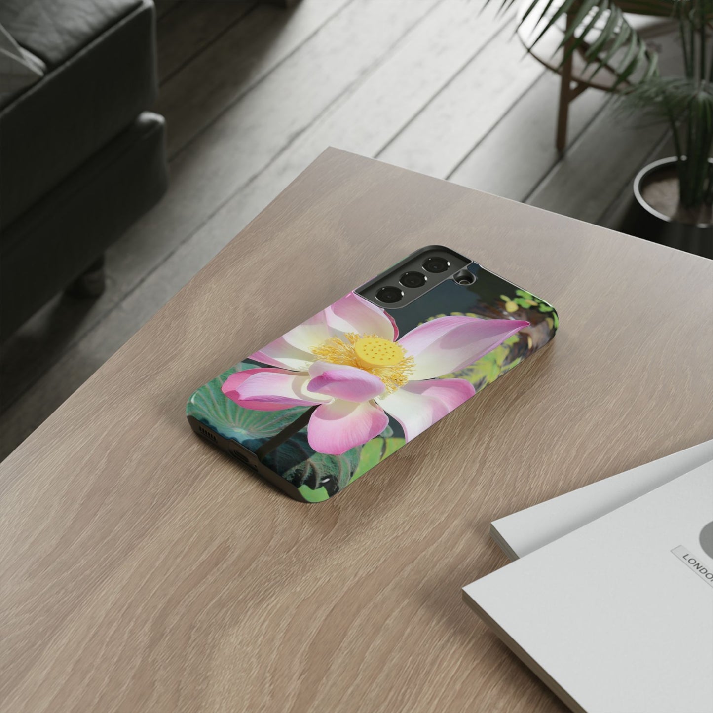 Lotus Tough Phone Case, Nature Lover Gift, Eco-Friendly Accessory