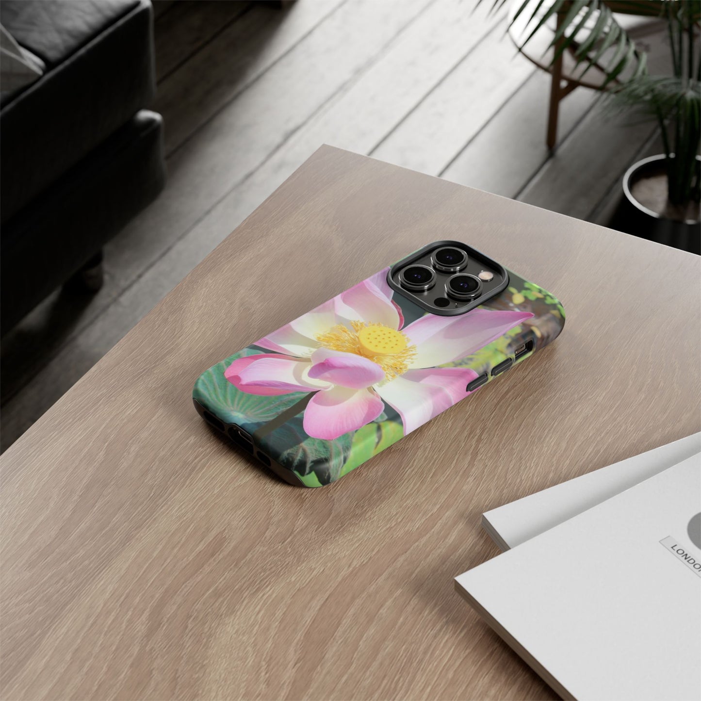 Lotus Tough Phone Case, Nature Lover Gift, Eco-Friendly Accessory