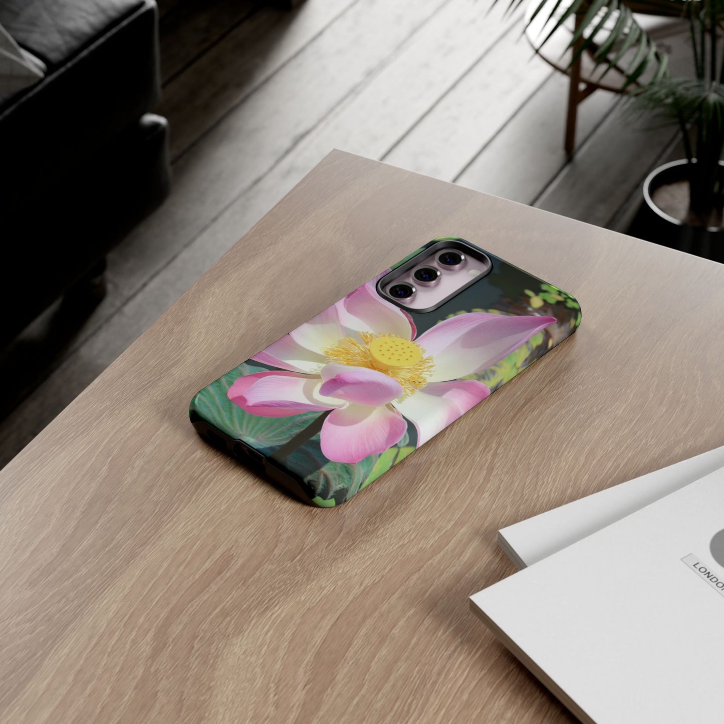 Lotus Tough Phone Case, Nature Lover Gift, Eco-Friendly Accessory
